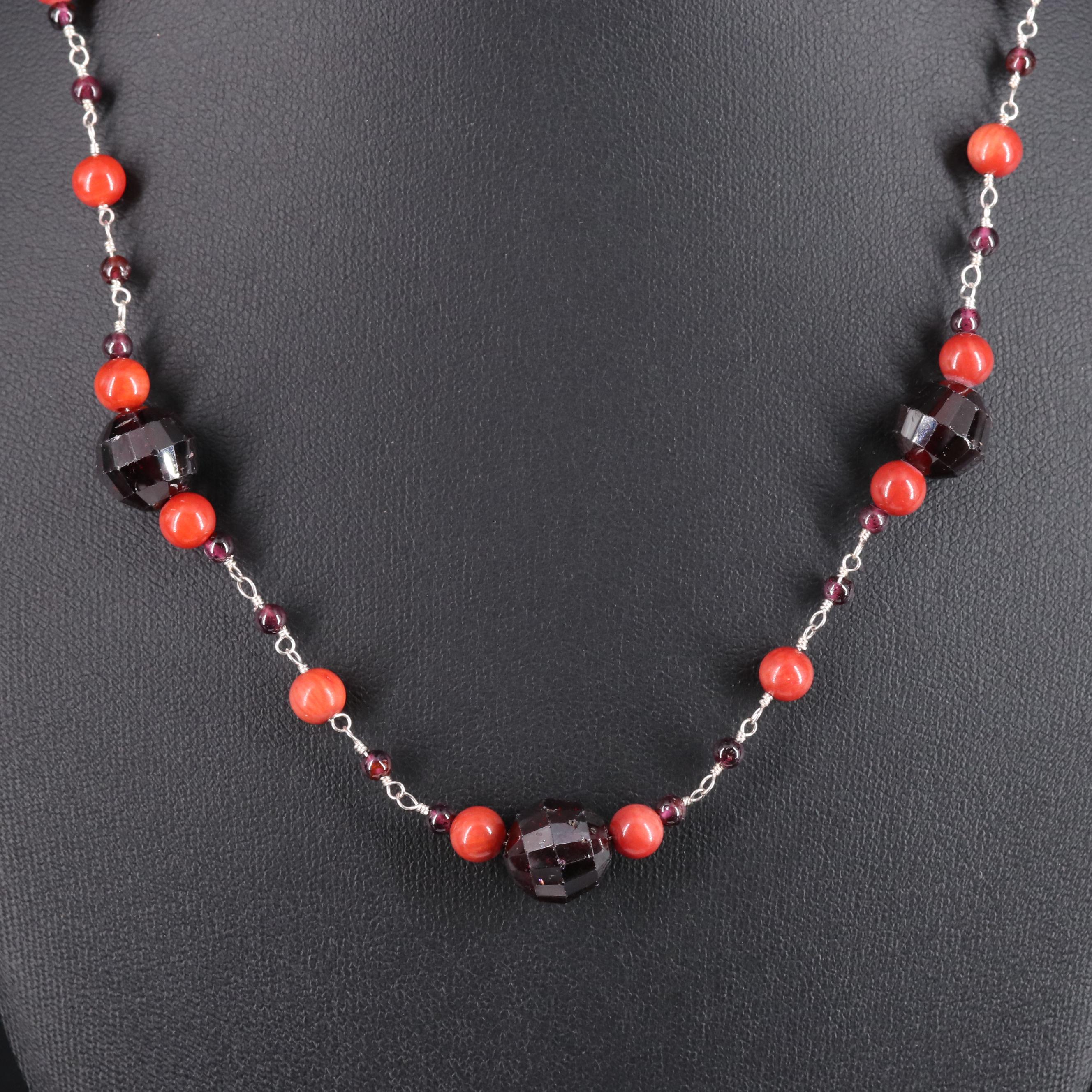 Sterling Silver Gemstone Necklace