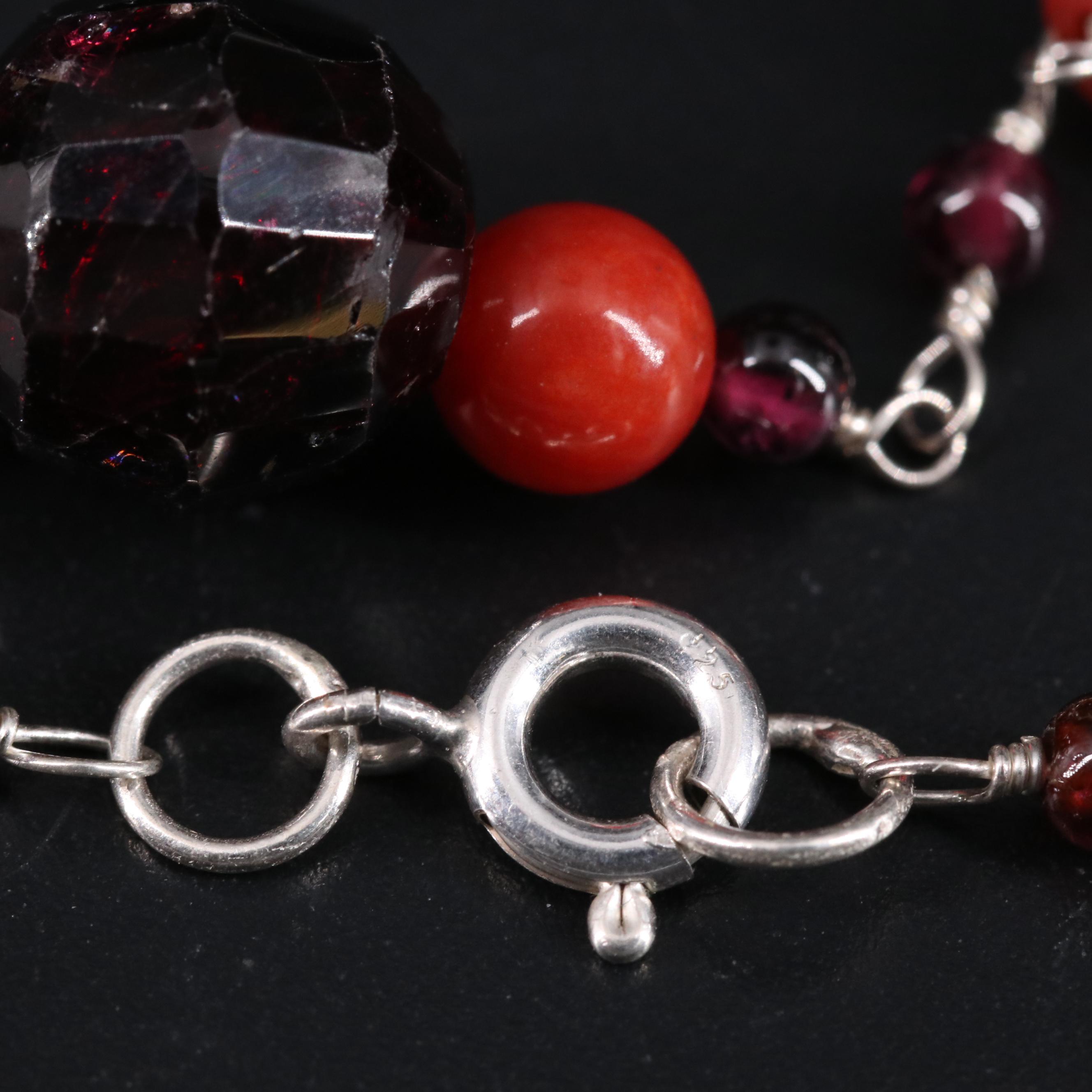 Sterling Silver Gemstone Necklace