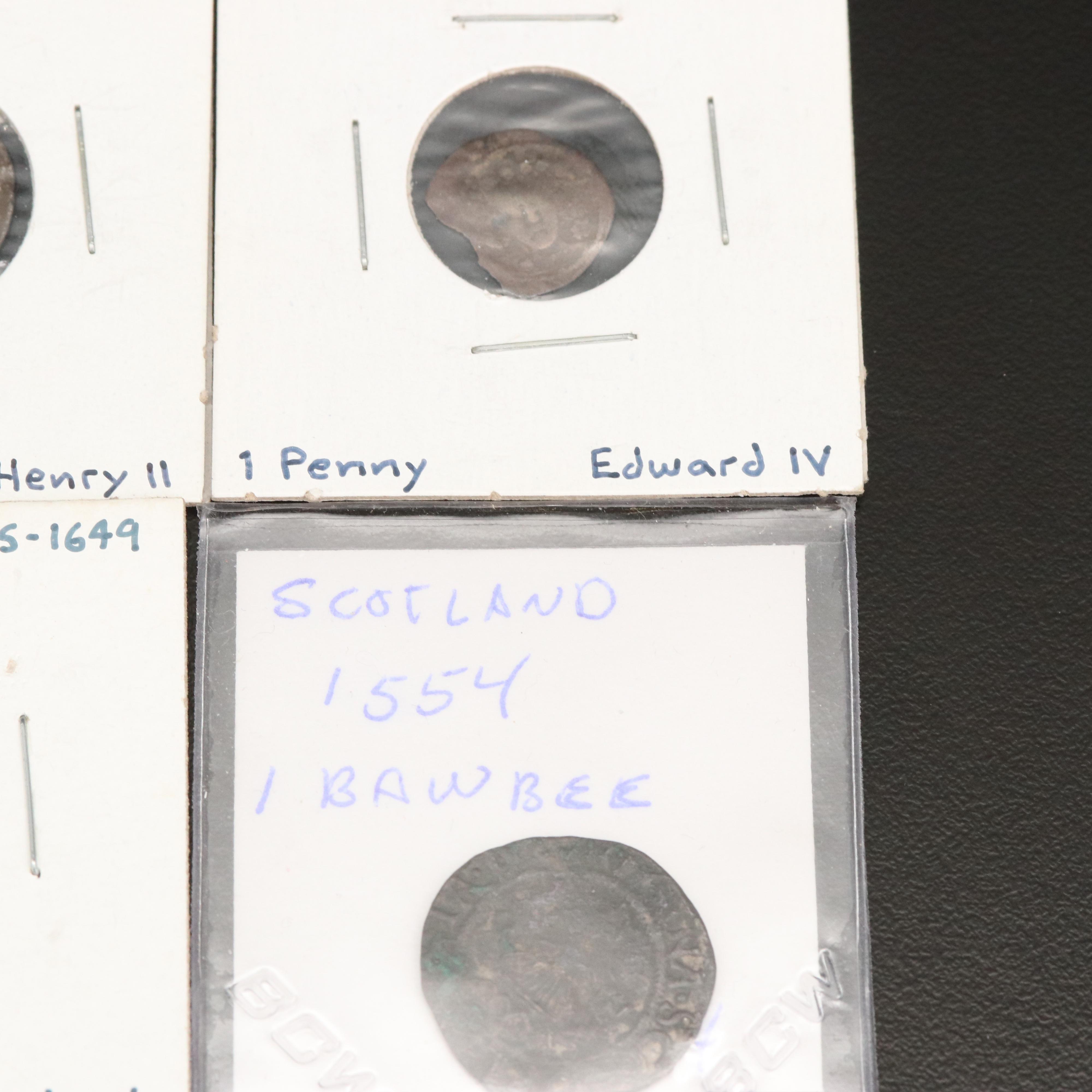 Eight English and Scottish Hammered Coins