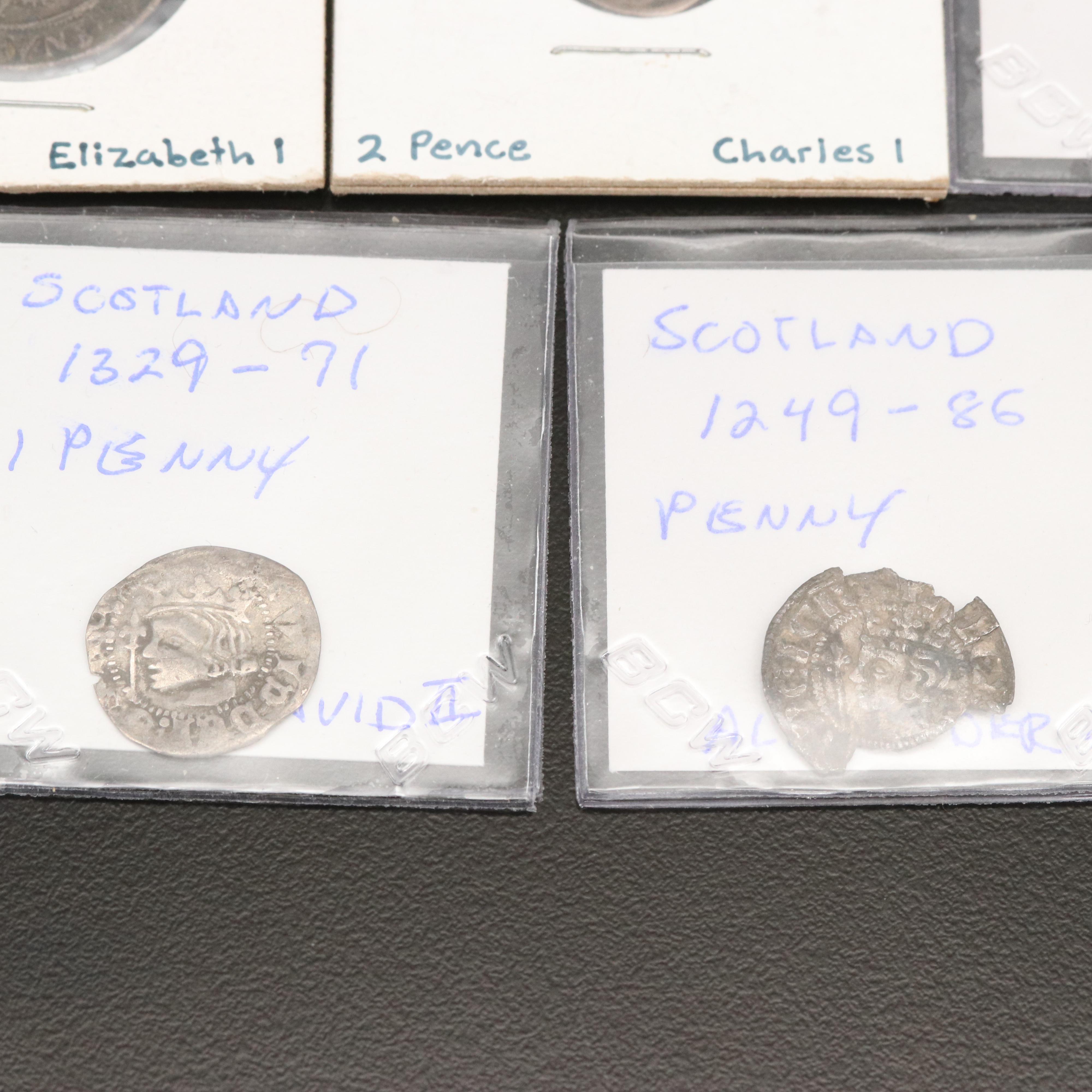 Eight English and Scottish Hammered Coins