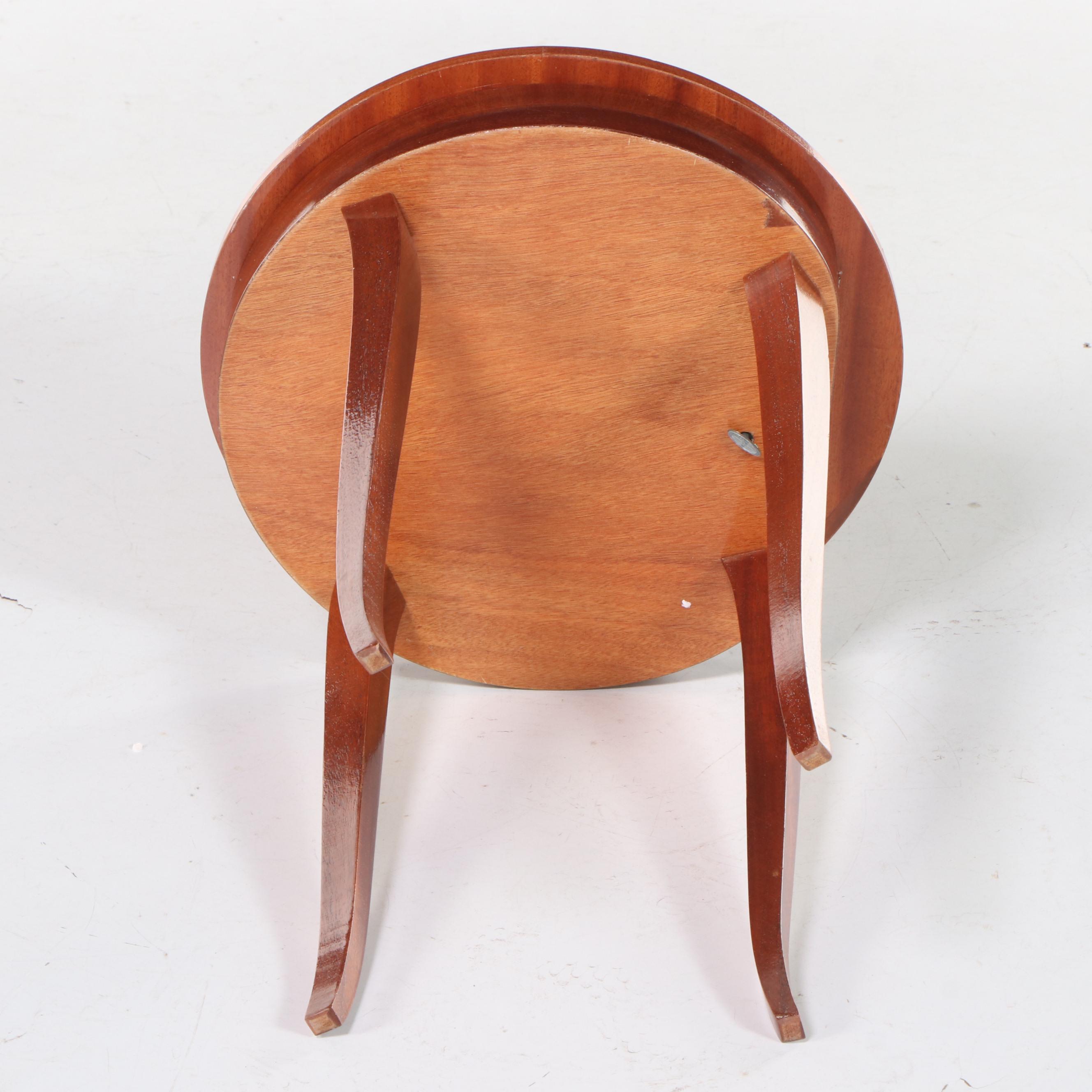 Italian Inlaid Marquetry Music Box Occasional Table, Late 20th Century