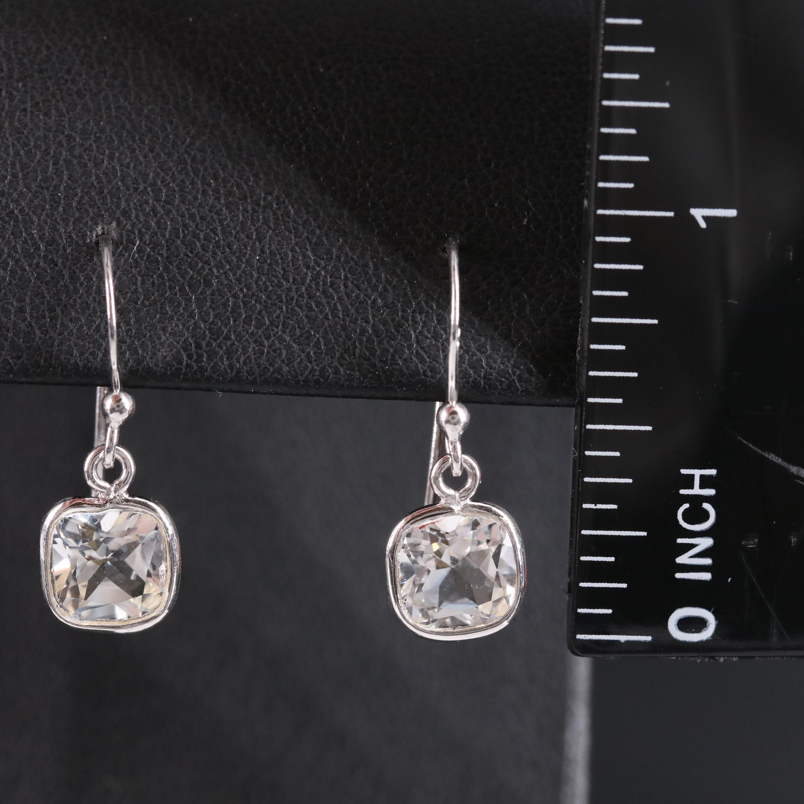 Gemstone Drop Earrings