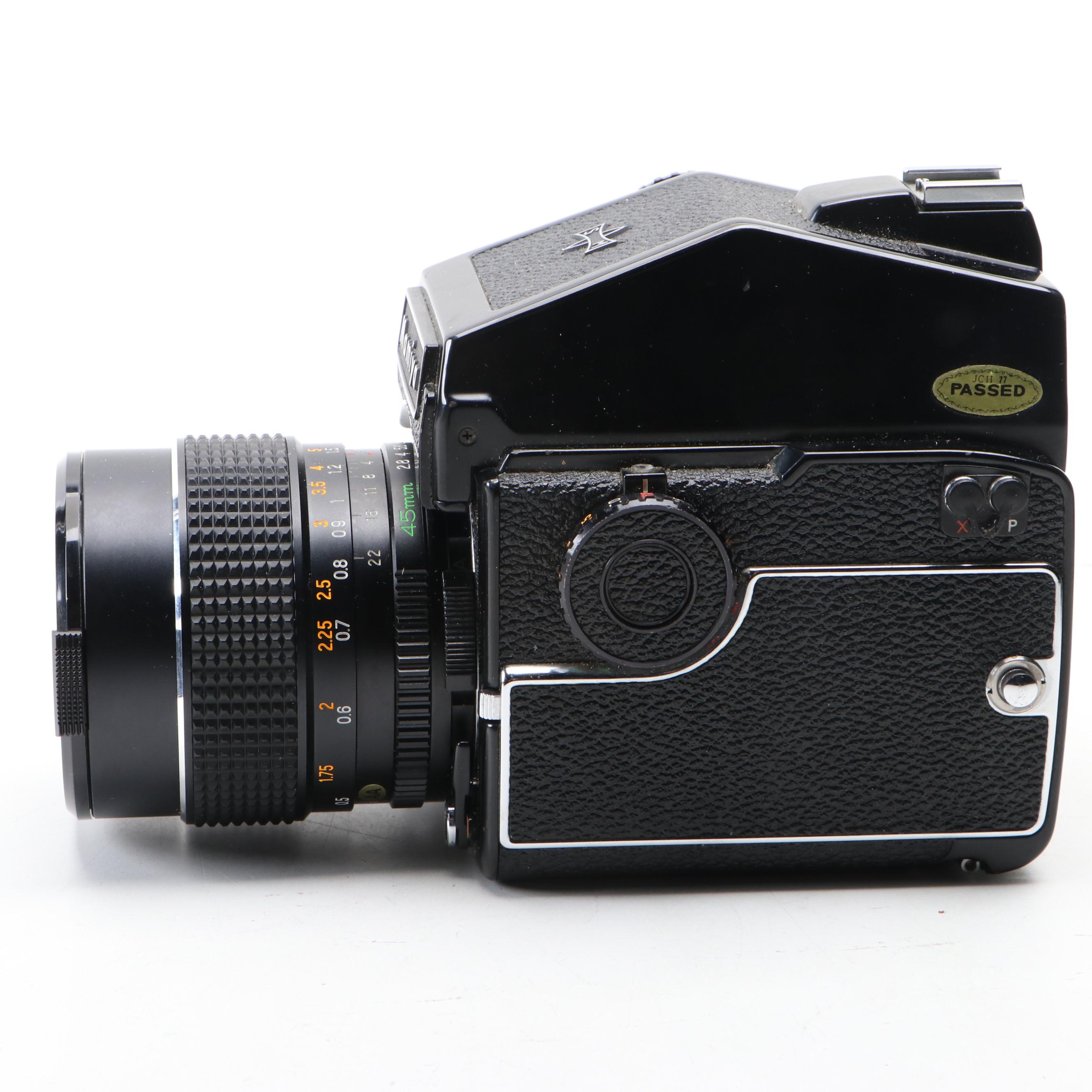 Mamiya 645 Medium Format Camera With Accessories