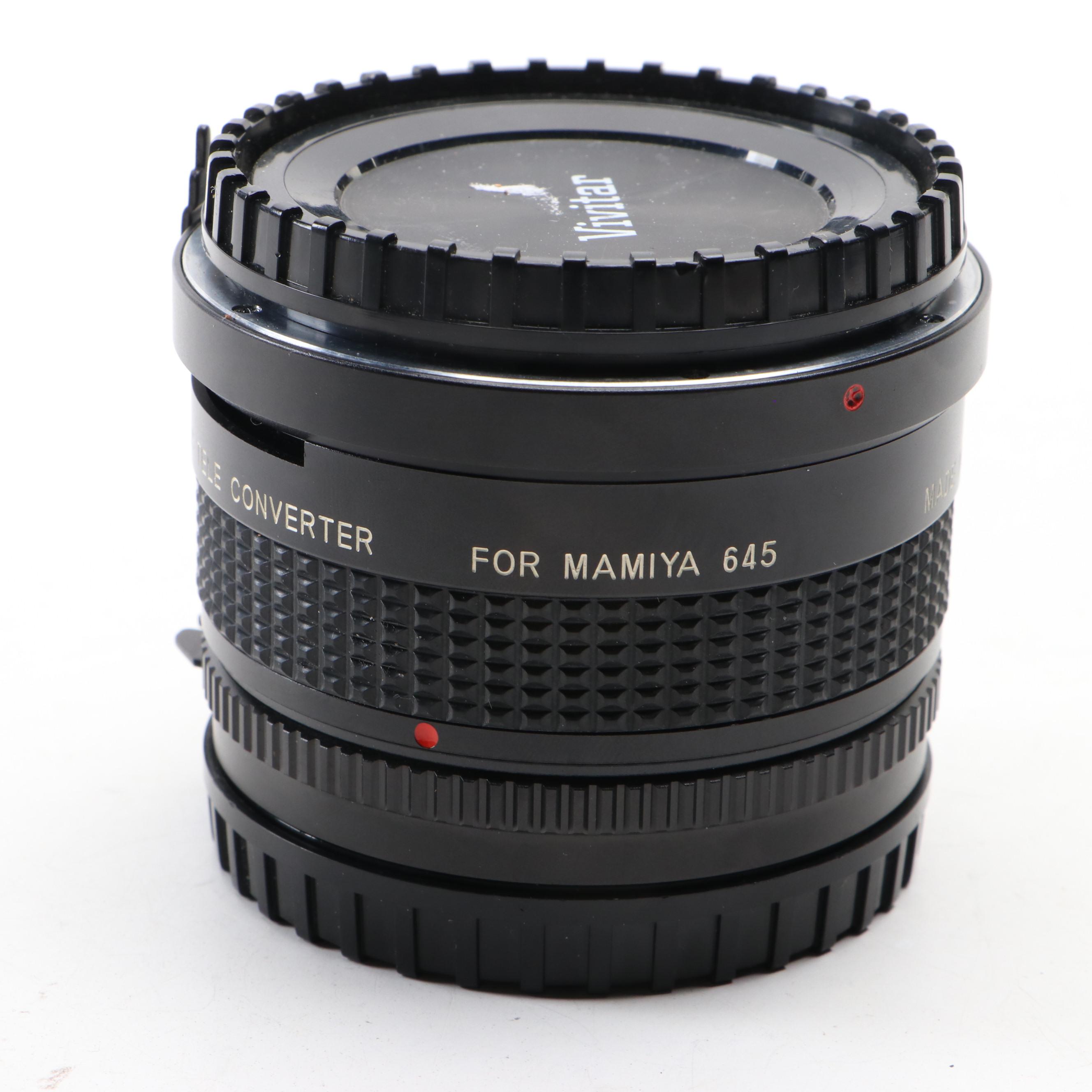 Mamiya 645 Medium Format Camera With Accessories