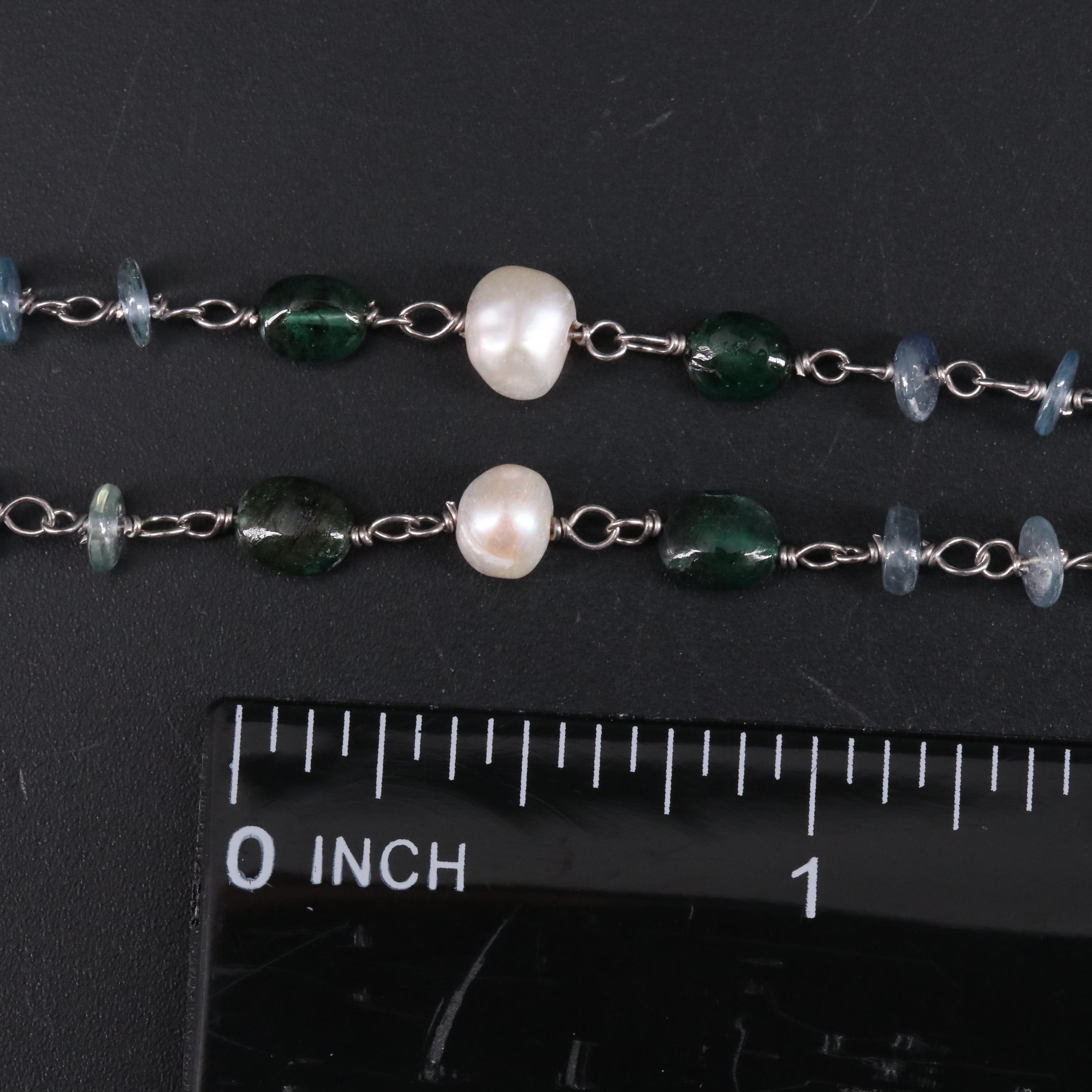 Sterling Silver Gemstone Necklace