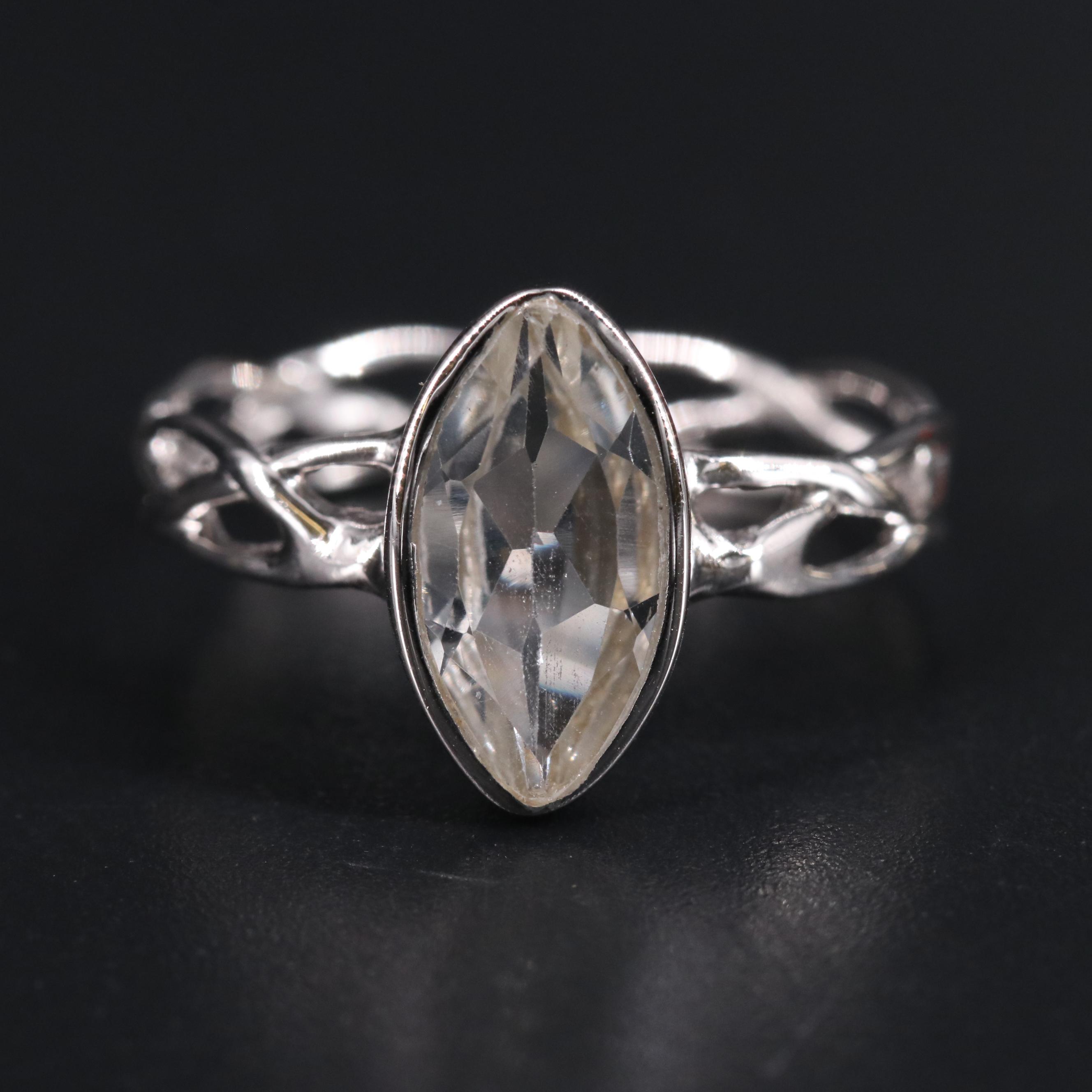 Sterling Silver Topaz Ring