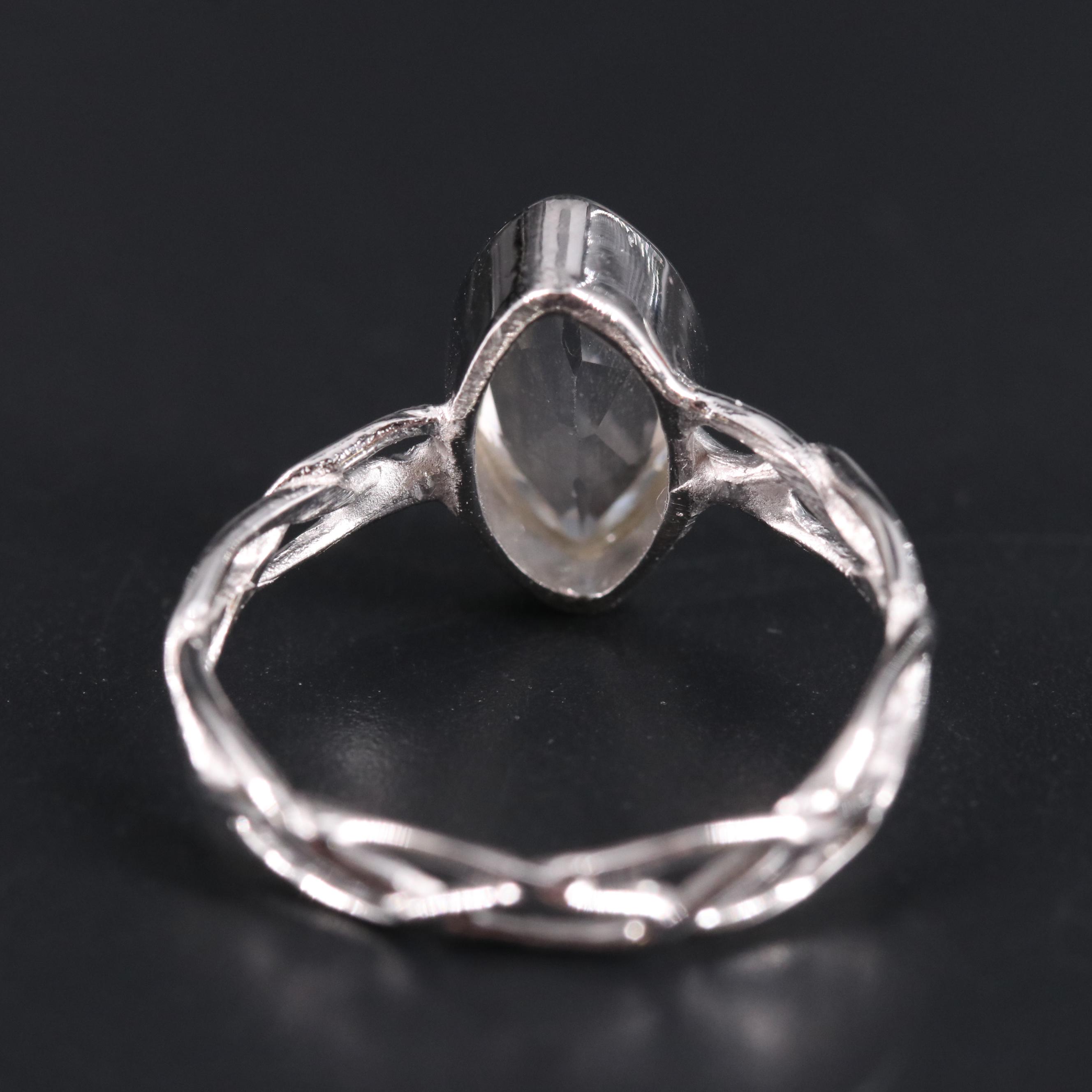 Sterling Silver Topaz Ring