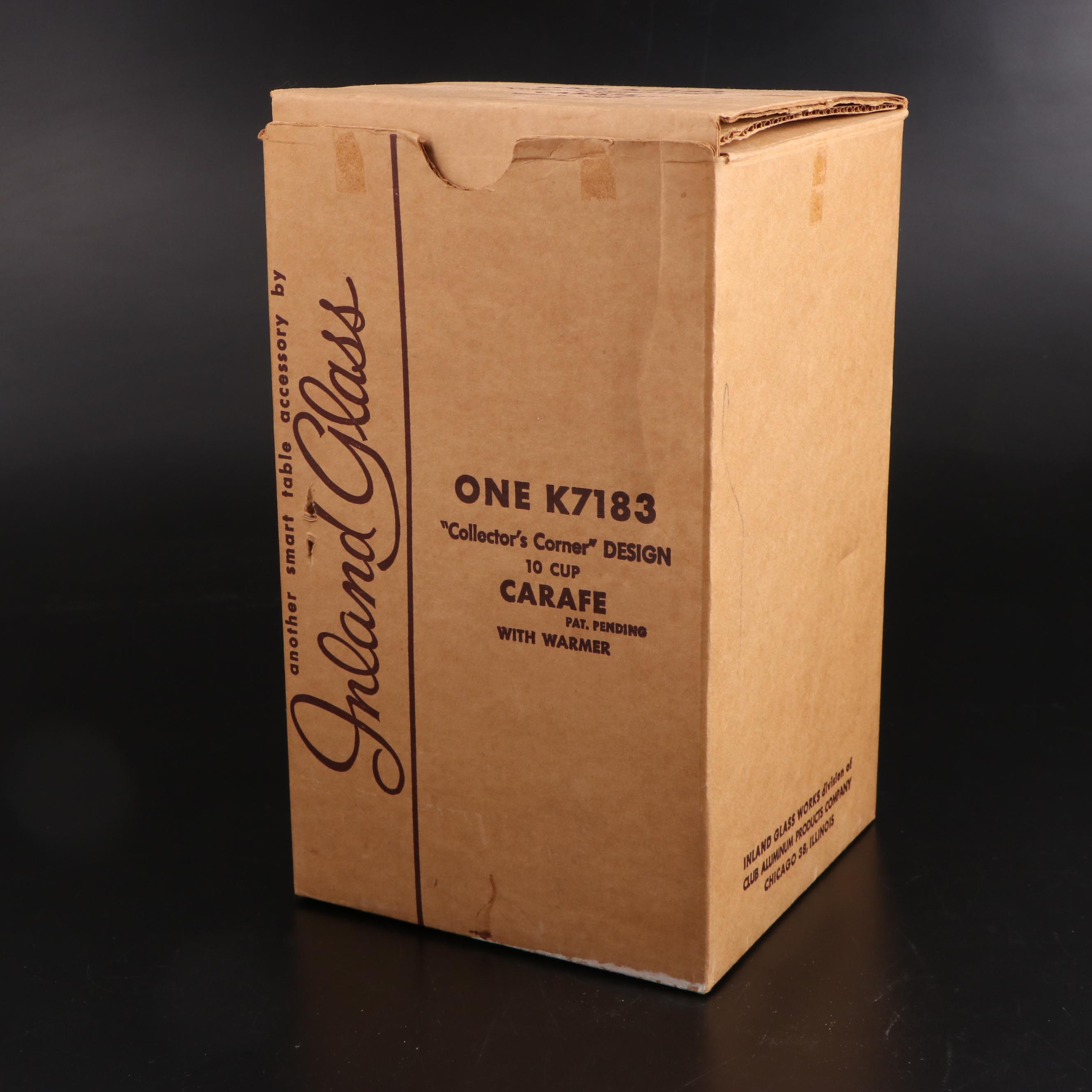 Inland Glass Carafe and Warmer with Ceramic and Glass Serveware