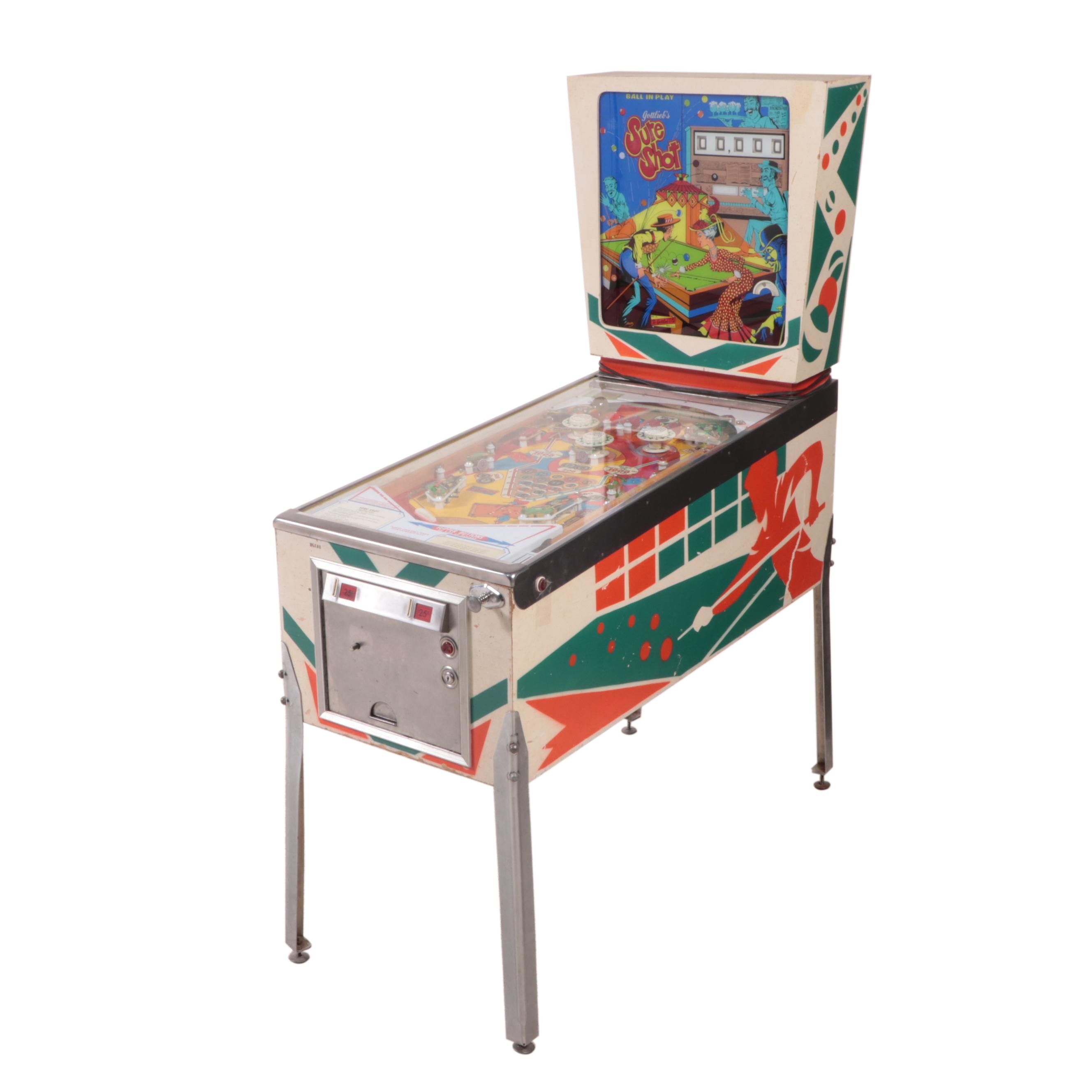 D. Gottlieb & Company "Sure Shot" Pinball Machine, 1975