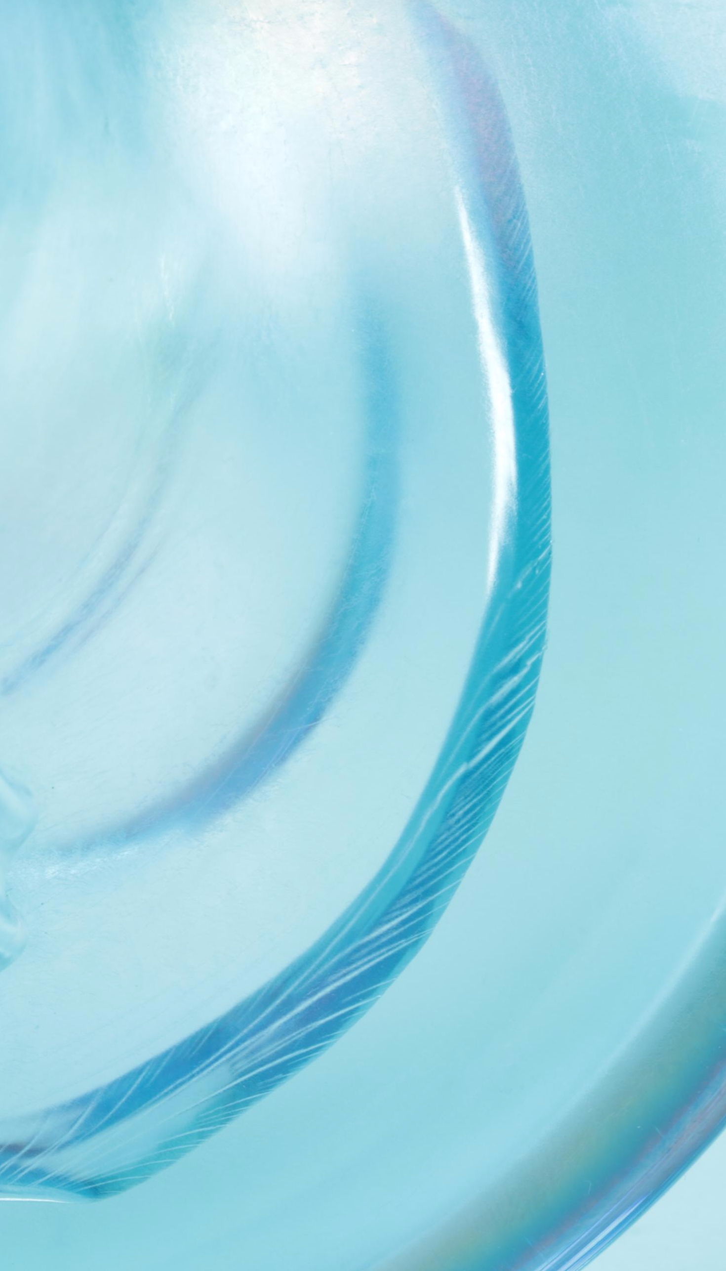 Zellique Art Glass Vase with Green Carnival Glass Tumblers and Other Glass Bowls