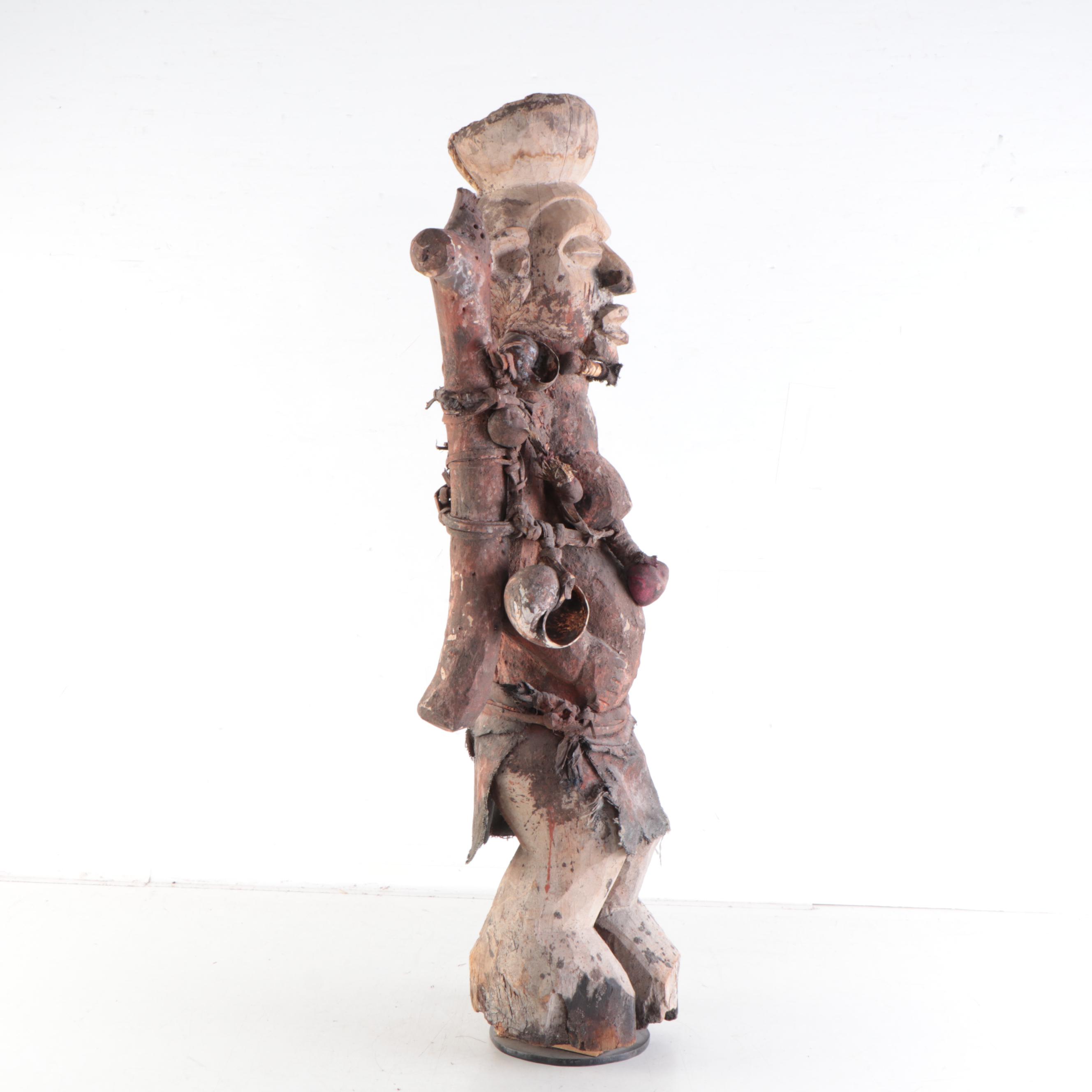 Teke Hand-Carved Wood Figure