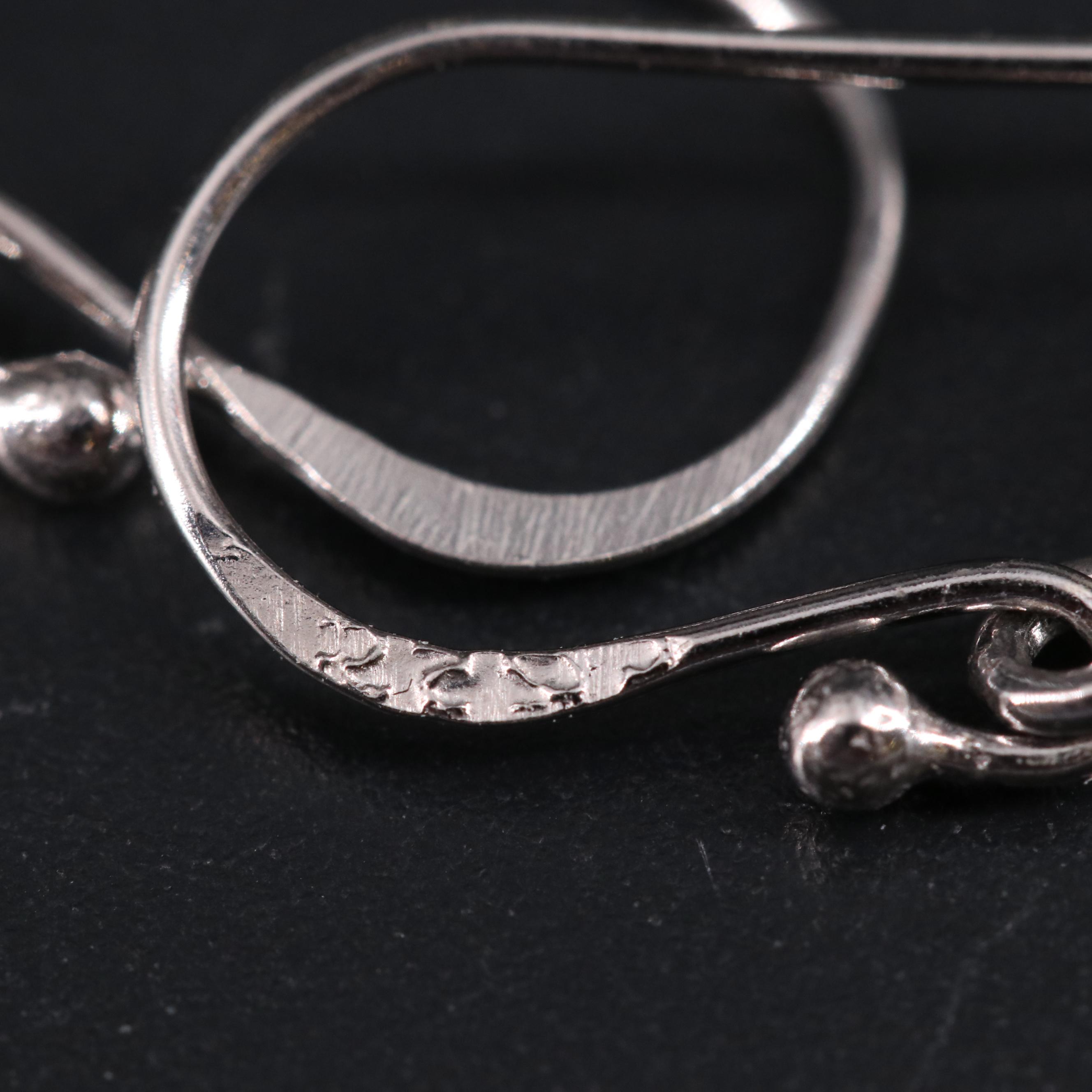 Sterling Gemstone Drop Earrings