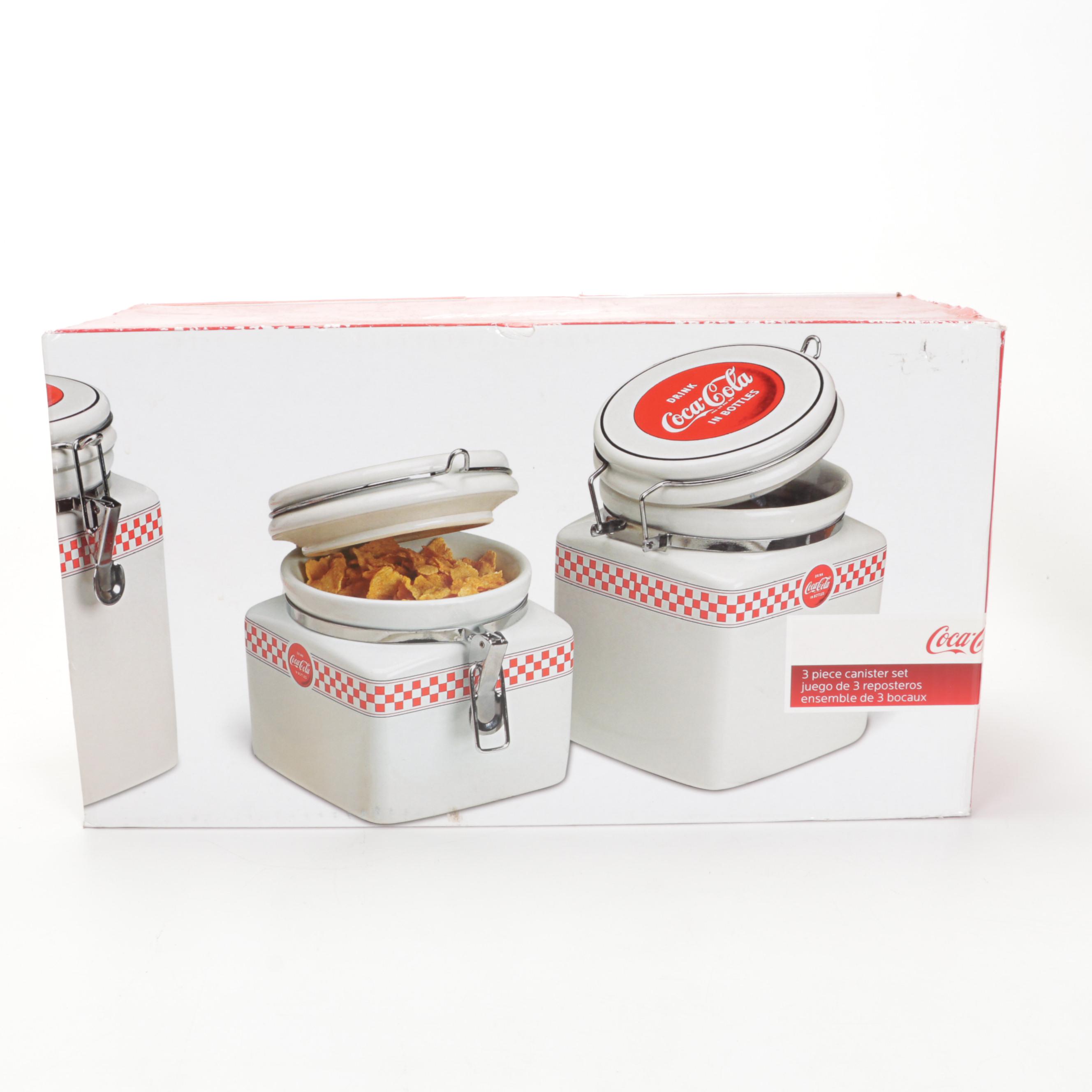 Coca-Cola Canister Set and Other Home Decor