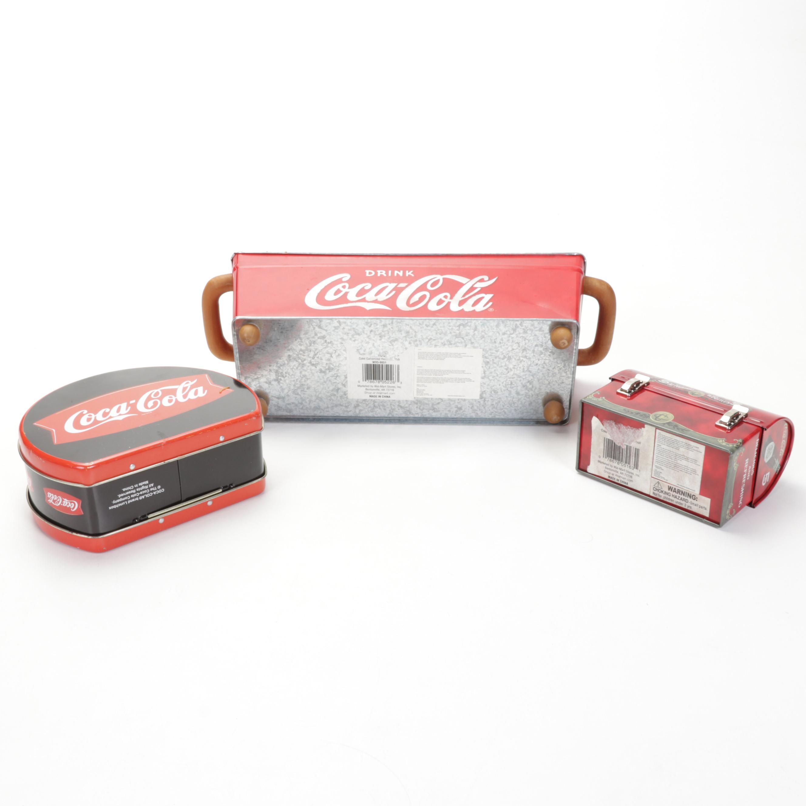 Coca-Cola Canister Set and Other Home Decor