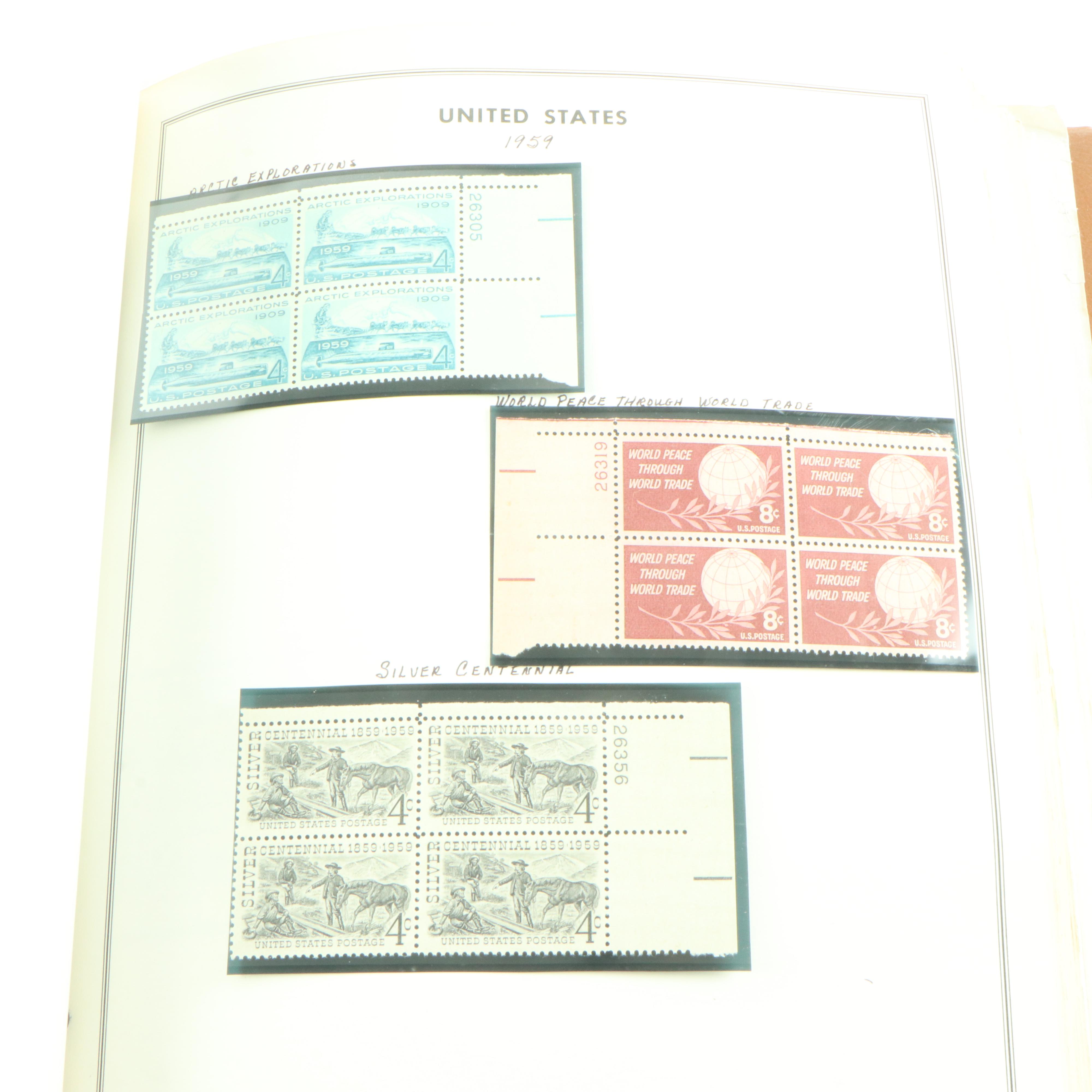 "United States Plate Block Album"