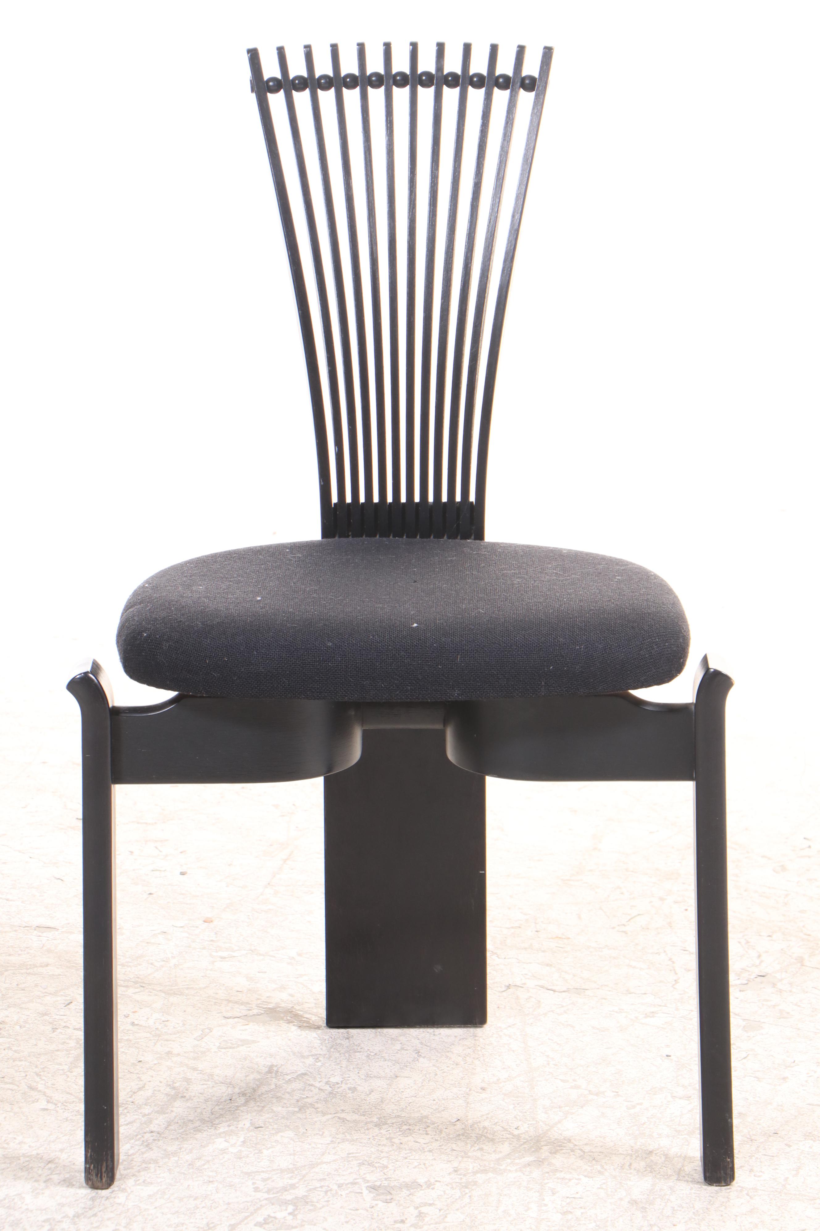 Four Torstein Nilsen for Westnofa "Totem" Norwegian Modern Dining Chairs