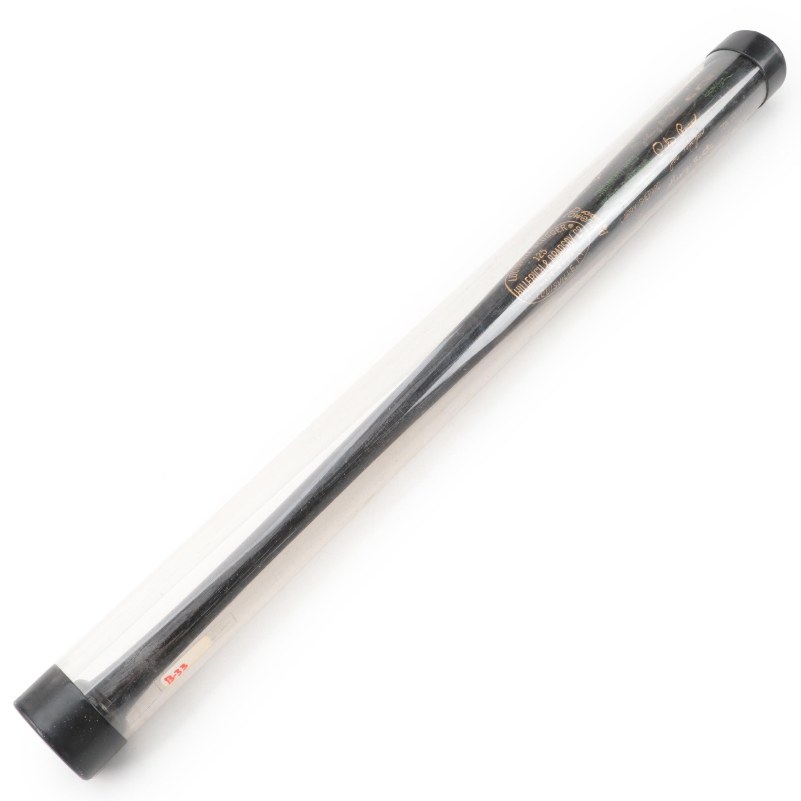 1975 Cincinnati Reds World Champions Facsimile Signed Commemorative Bat in Case