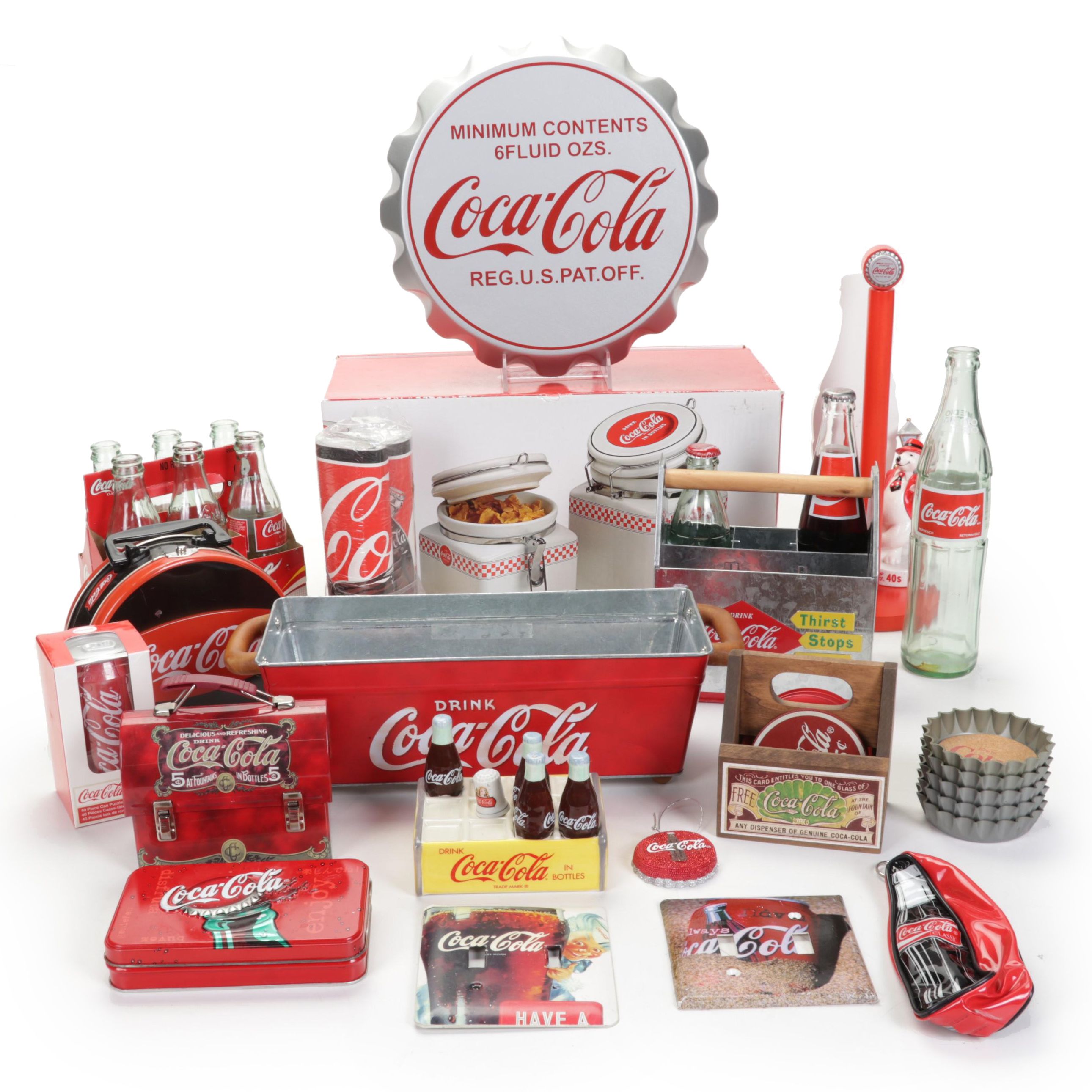 Coca-Cola Canister Set and Other Home Decor