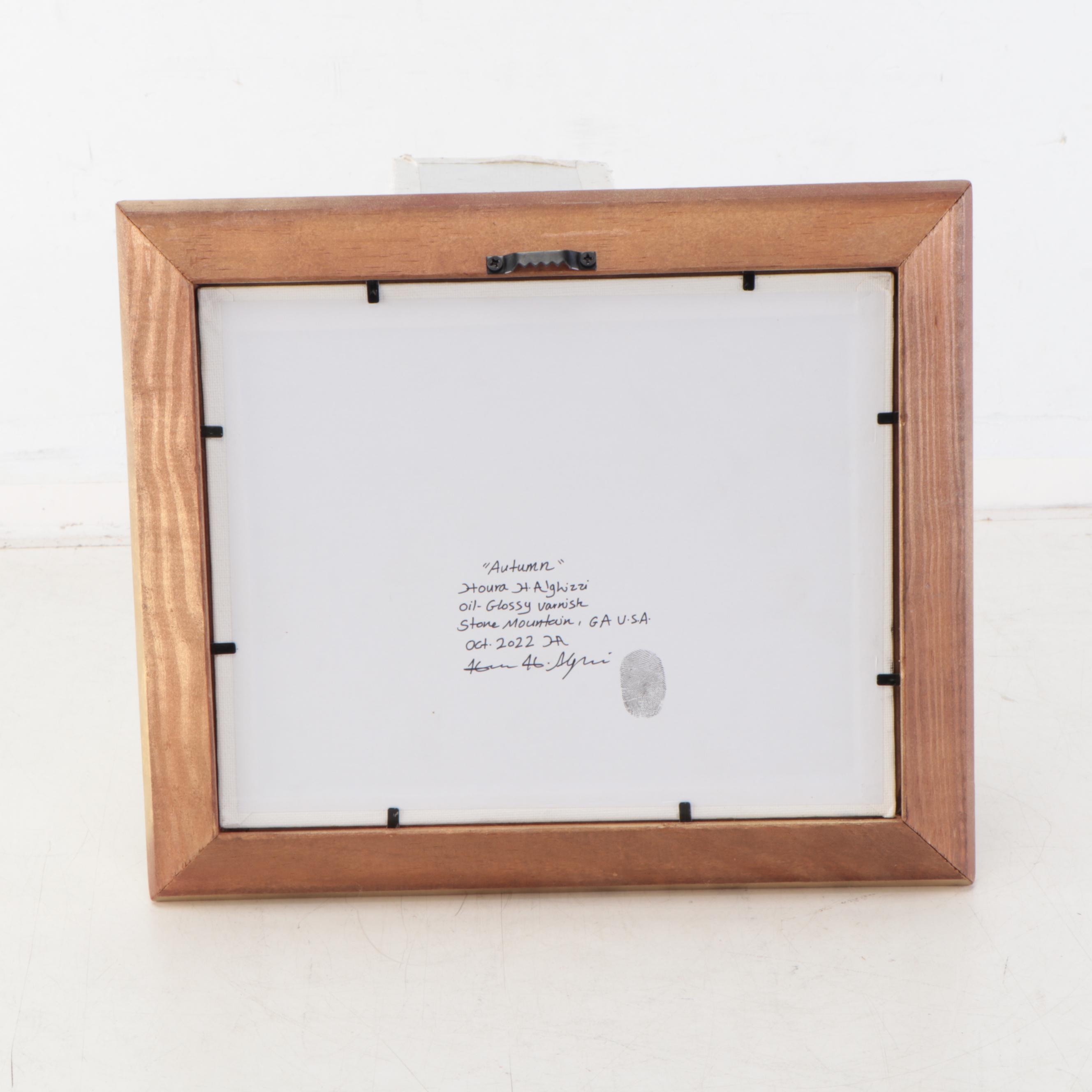 Houra H. Alghizzi Oil Painting "Autumn," 2022