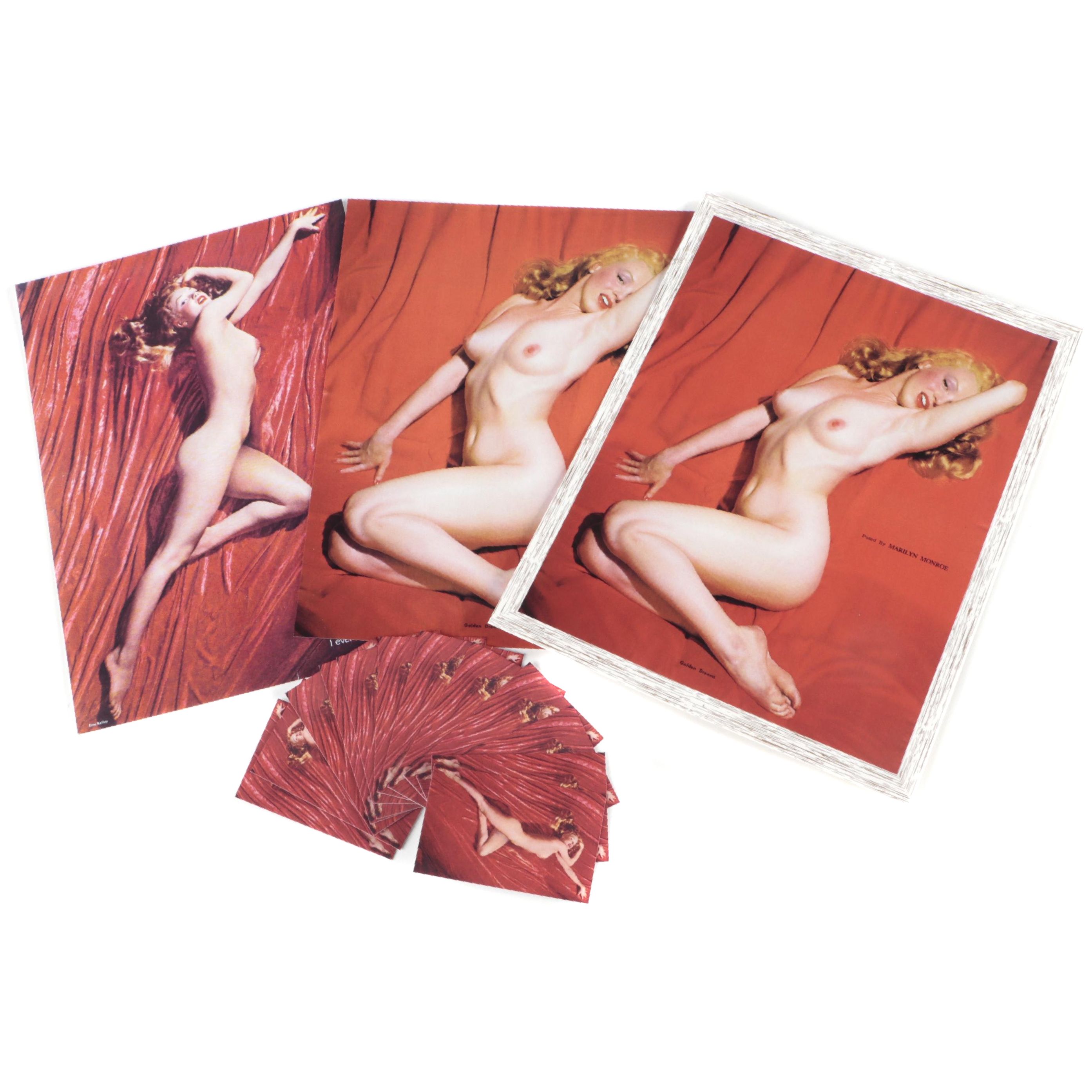 Marilyn Monroe Calendar, Prints and Business Cards Featuring "Golden Dreams"