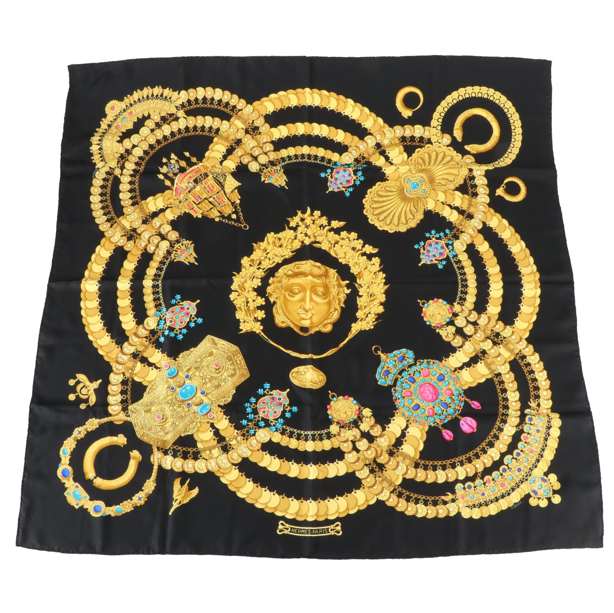 Hermès "Kosmima" Silk Twill Scarf