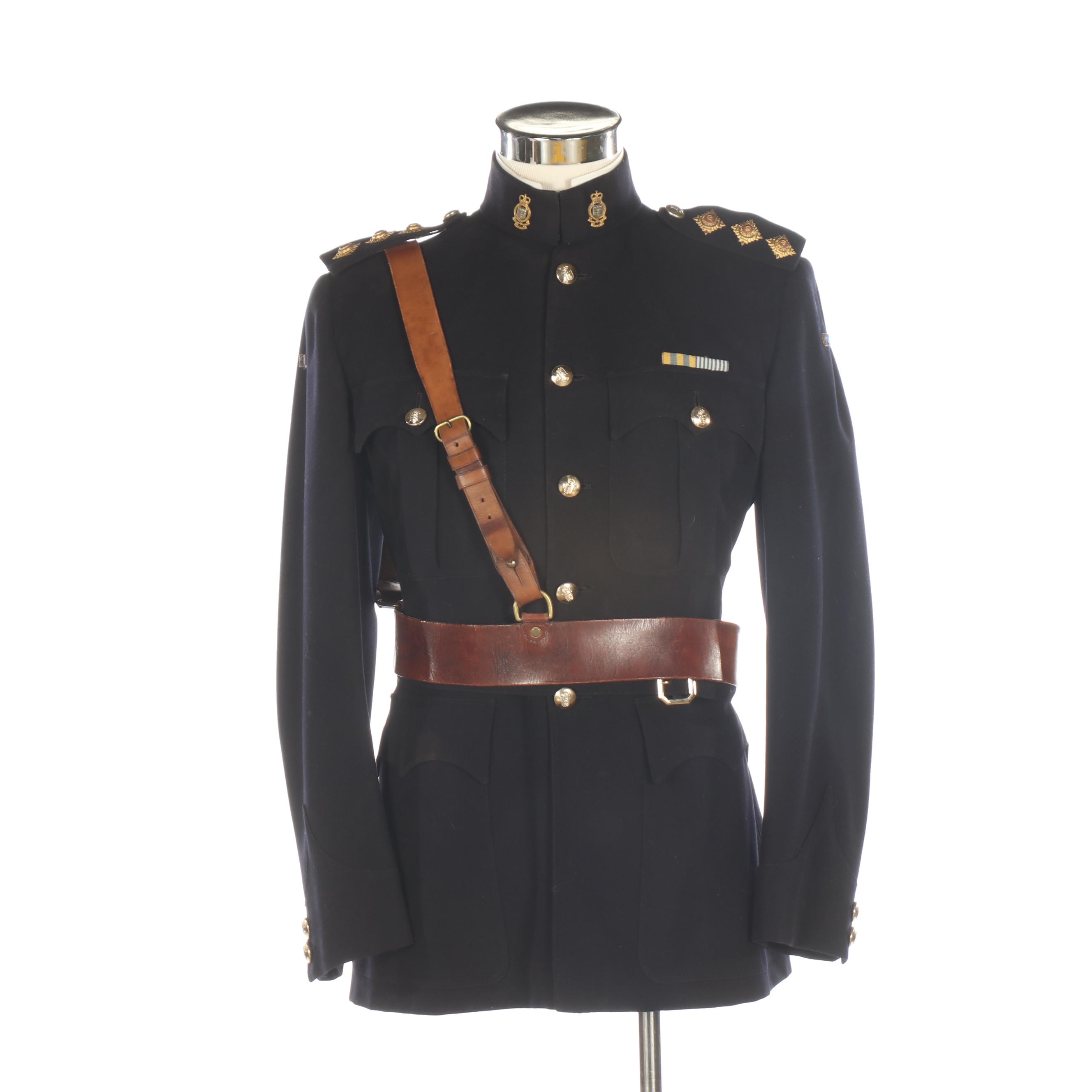 British Royal Artillery Officer's No 1 Dress Uniform Jacket and Cap