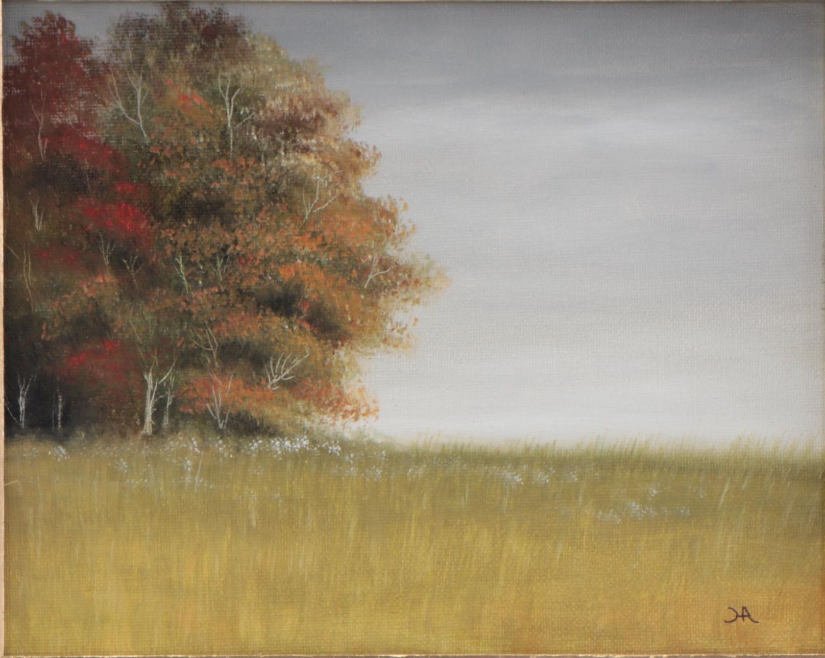 Houra H. Alghizzi Oil Painting "Autumn," 2022