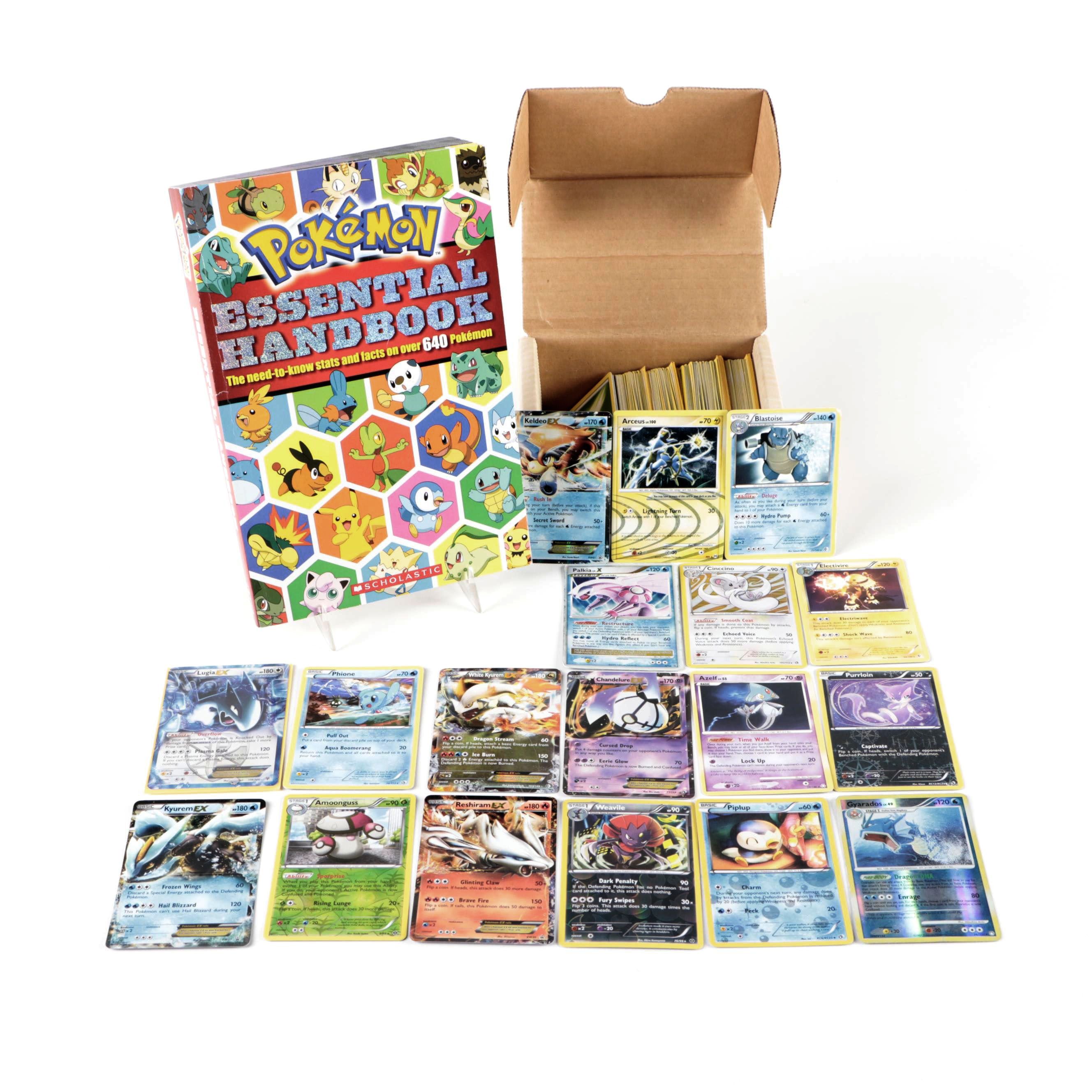Pokémon Trading Cards Including Lugia, More with Pokémon Essential Handbook