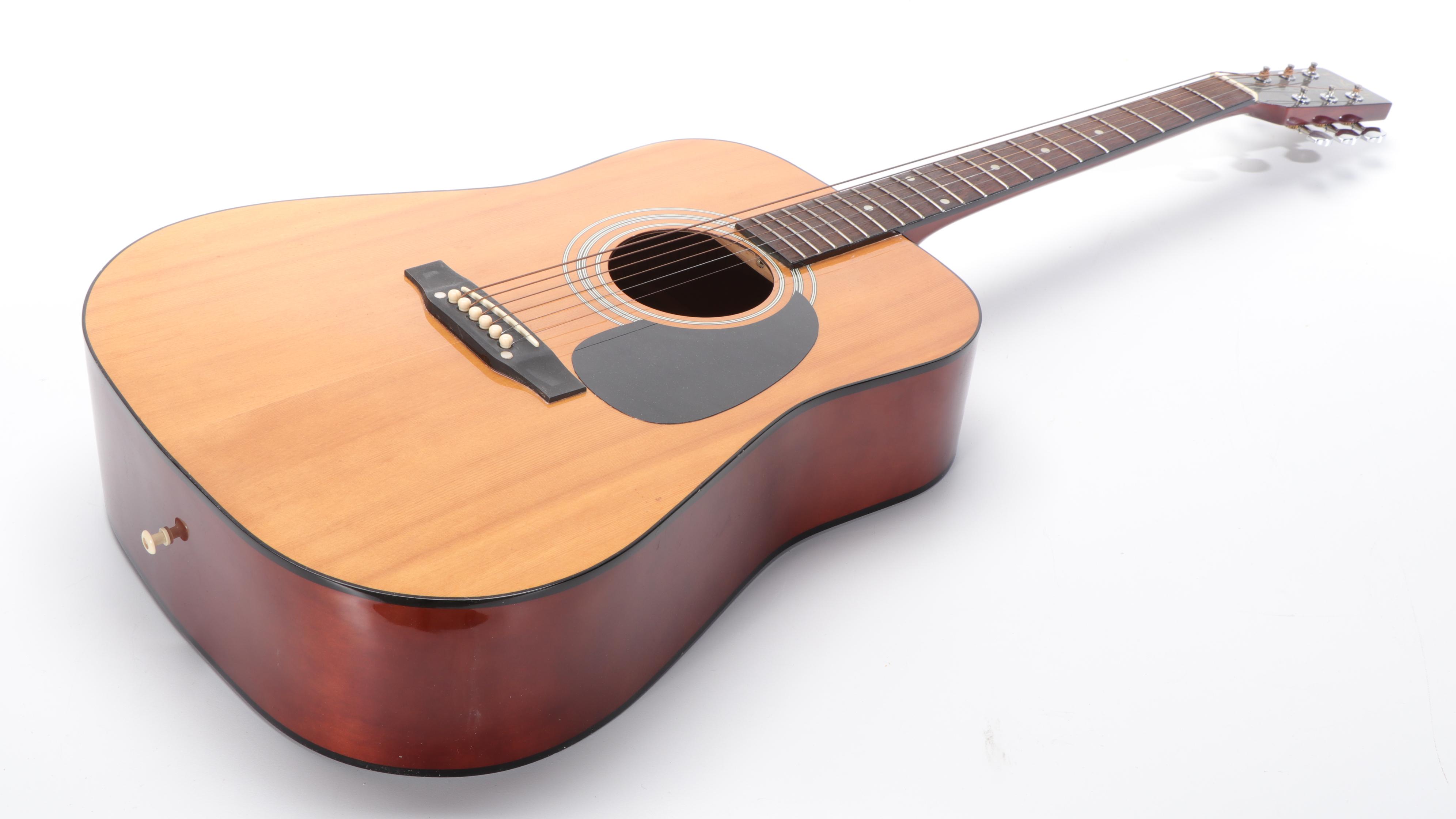 Excel EX90 Six-String Acoustic Guitar with Case