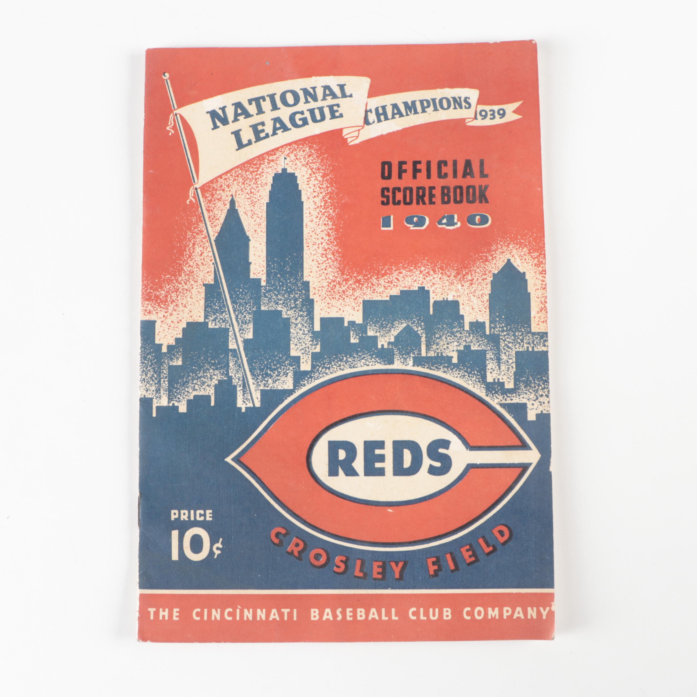 1940 Cincinnati Reds Score Card and 1968 Cincinnati Reds Promotional Booklet