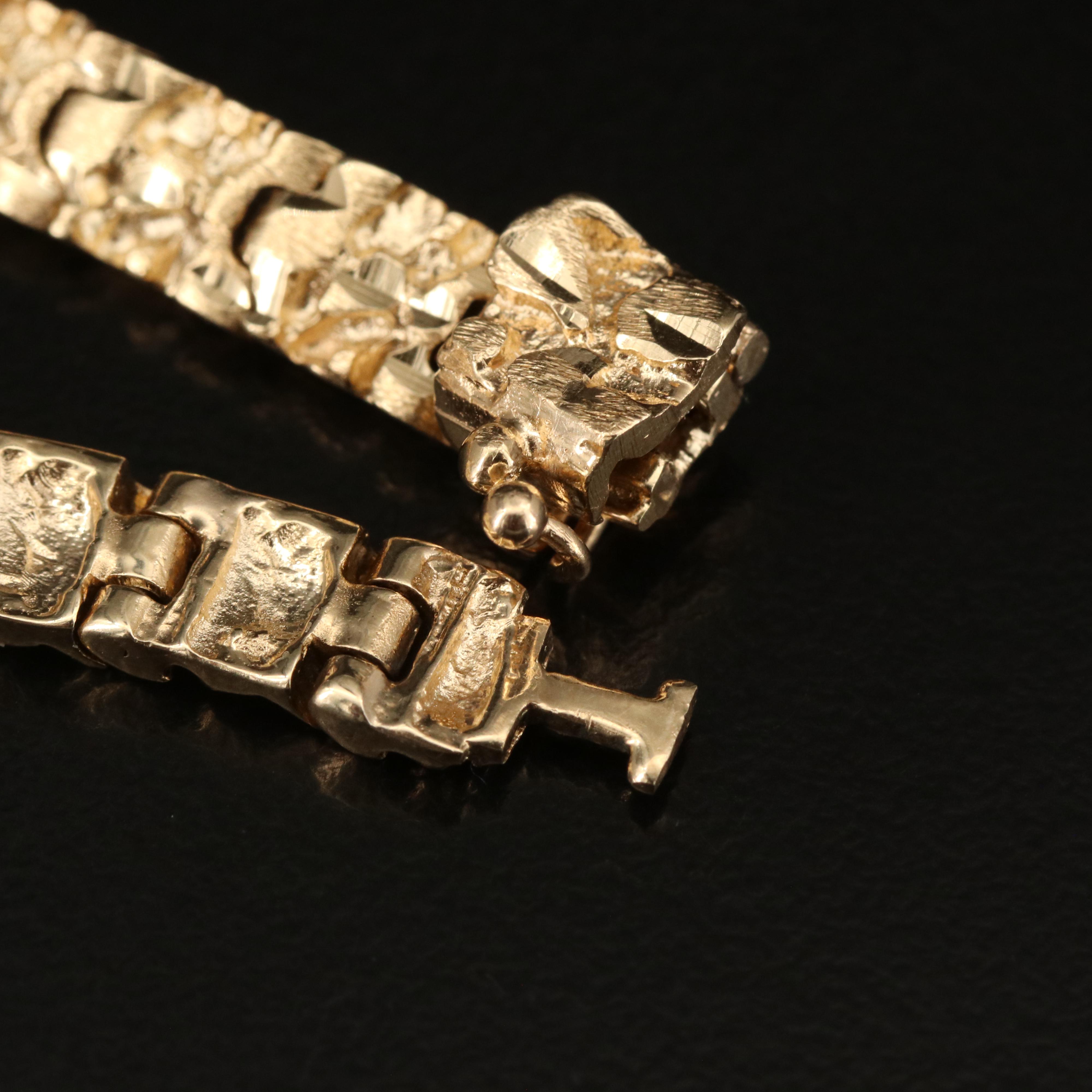 14K Fancy Link Bracelet