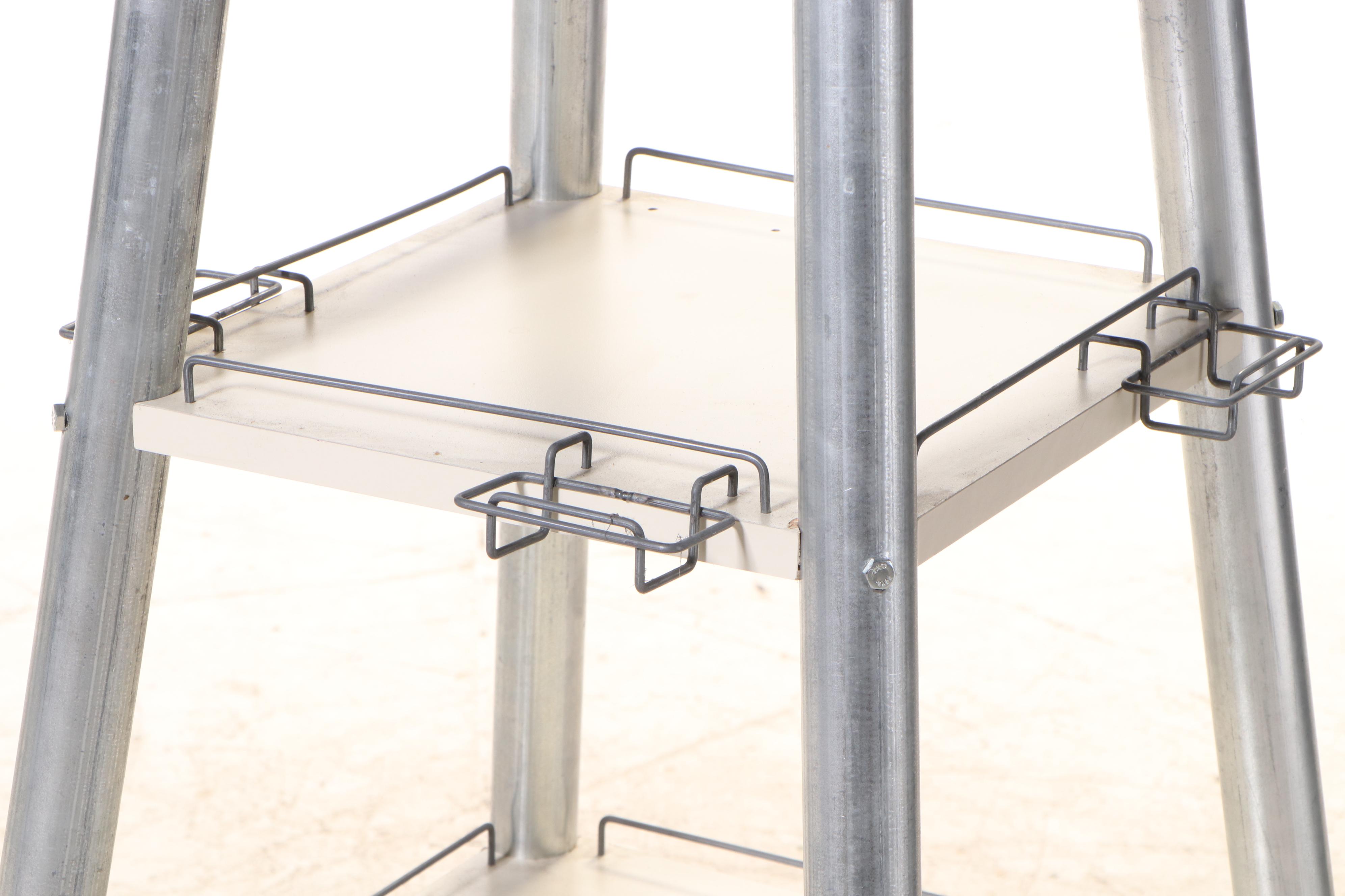 Buffalo Trace Distillery Laminate and Galvanized Metal Retail Display Stand