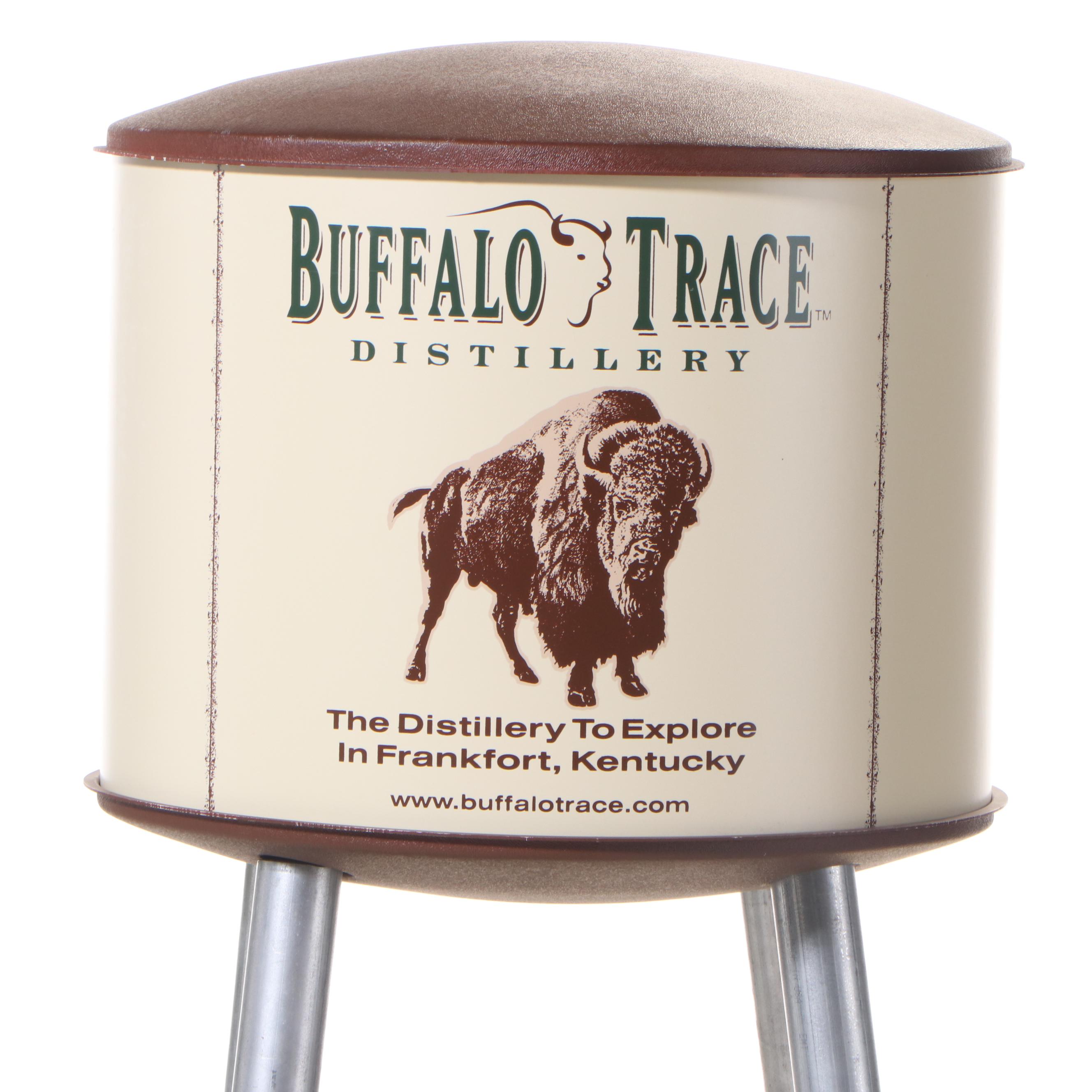Buffalo Trace Distillery Laminate and Galvanized Metal Retail Display Stand