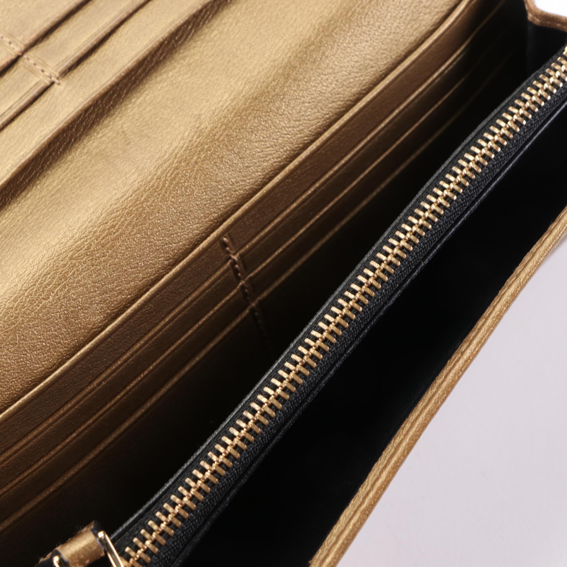 Loewe Long Wallet in Bronze Leather