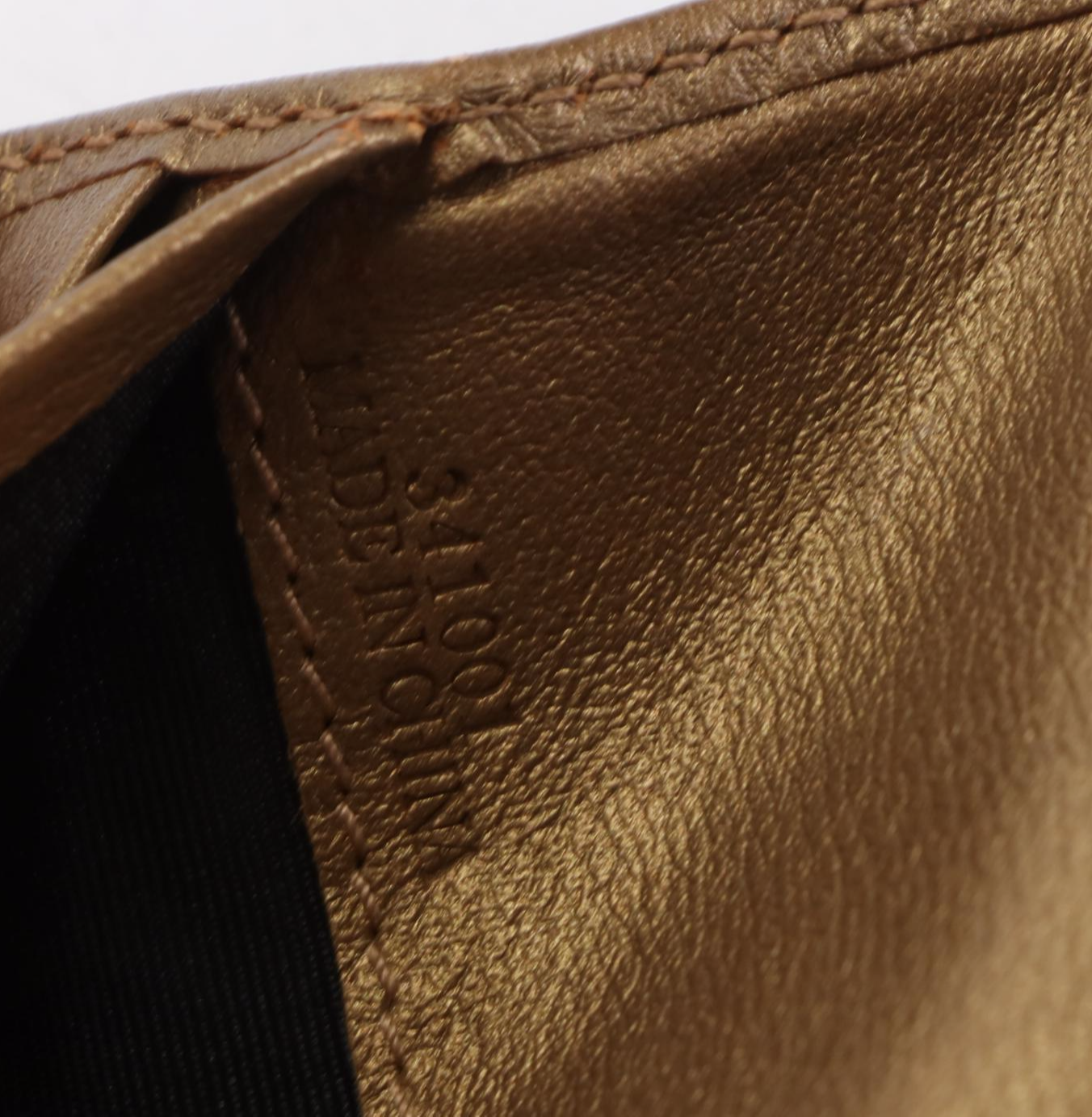 Loewe Long Wallet in Bronze Leather