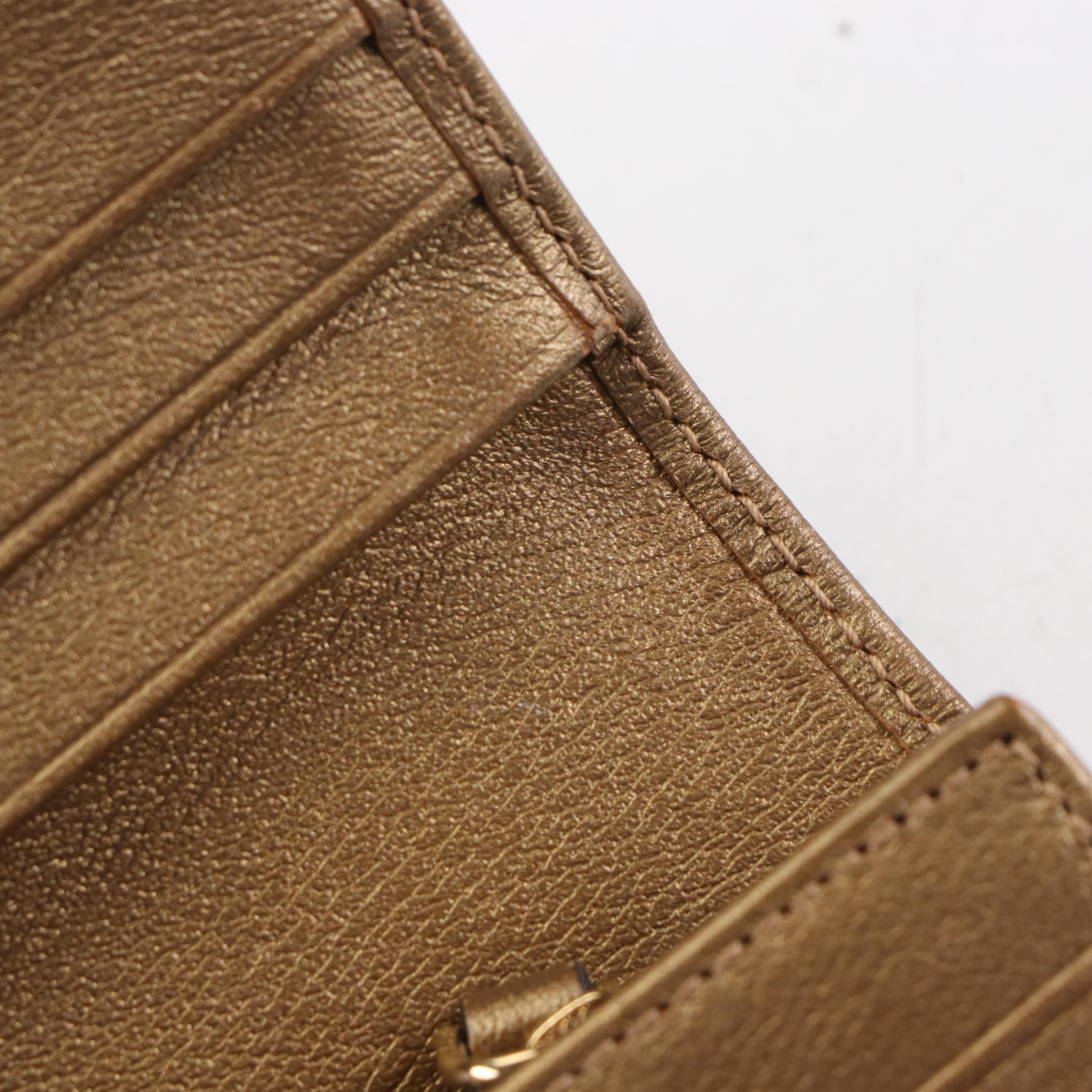 Loewe Long Wallet in Bronze Leather