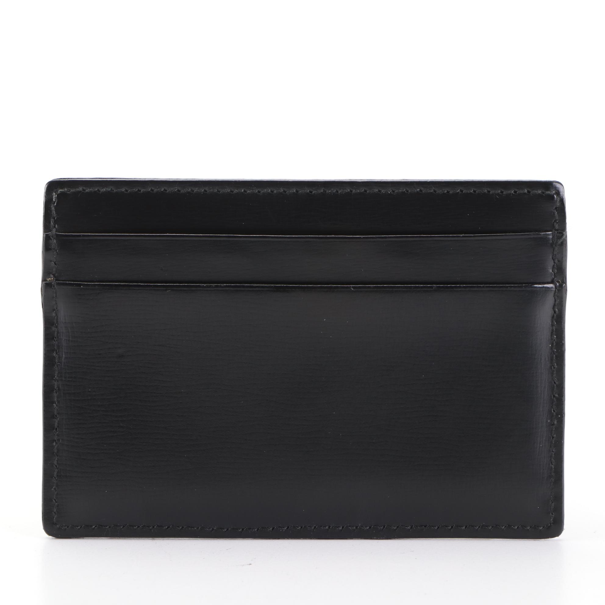 Loewe Card Holder in Black Leather