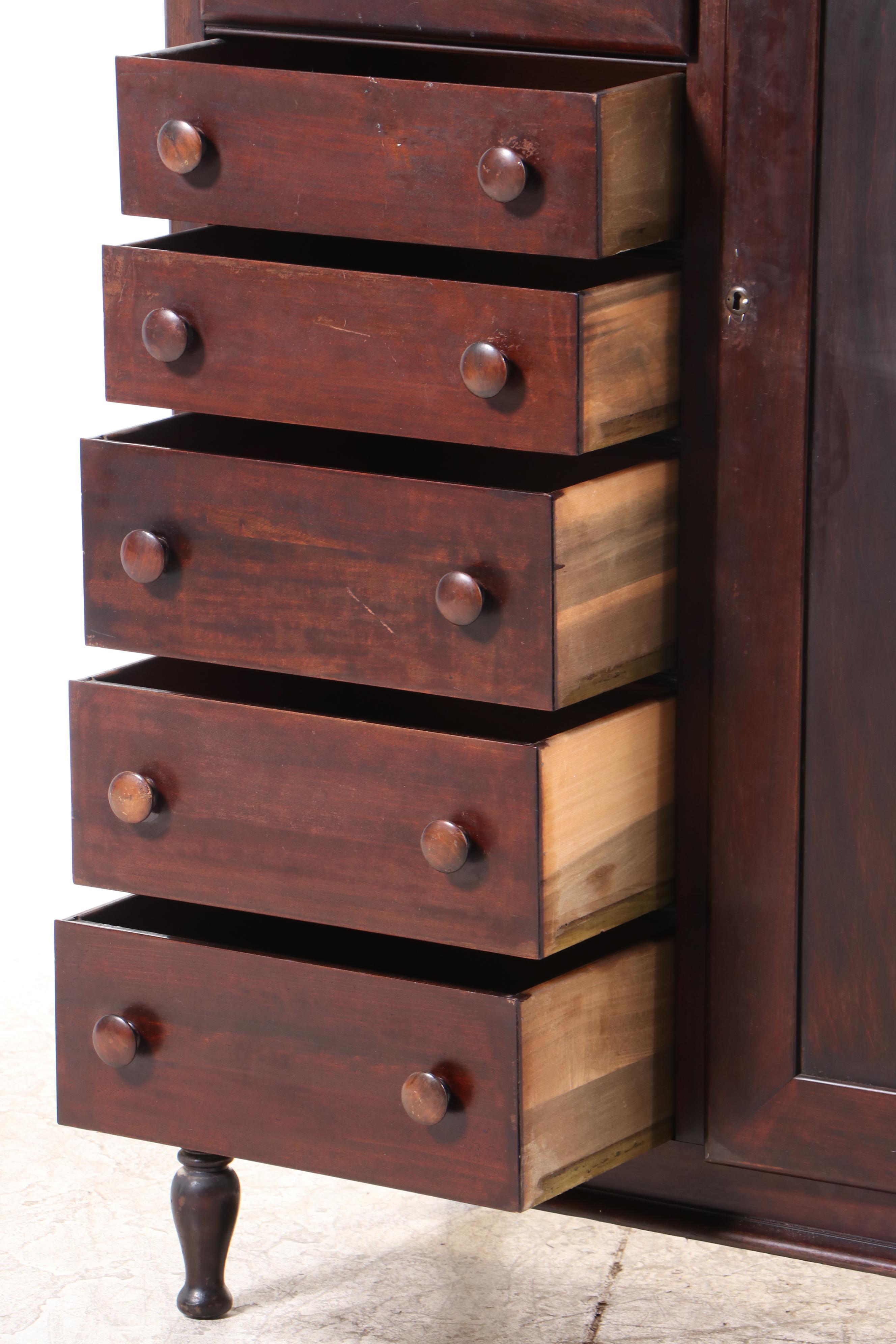 Streit Furniture, Cincinnati, OH Birch Chifferobe, 1920s