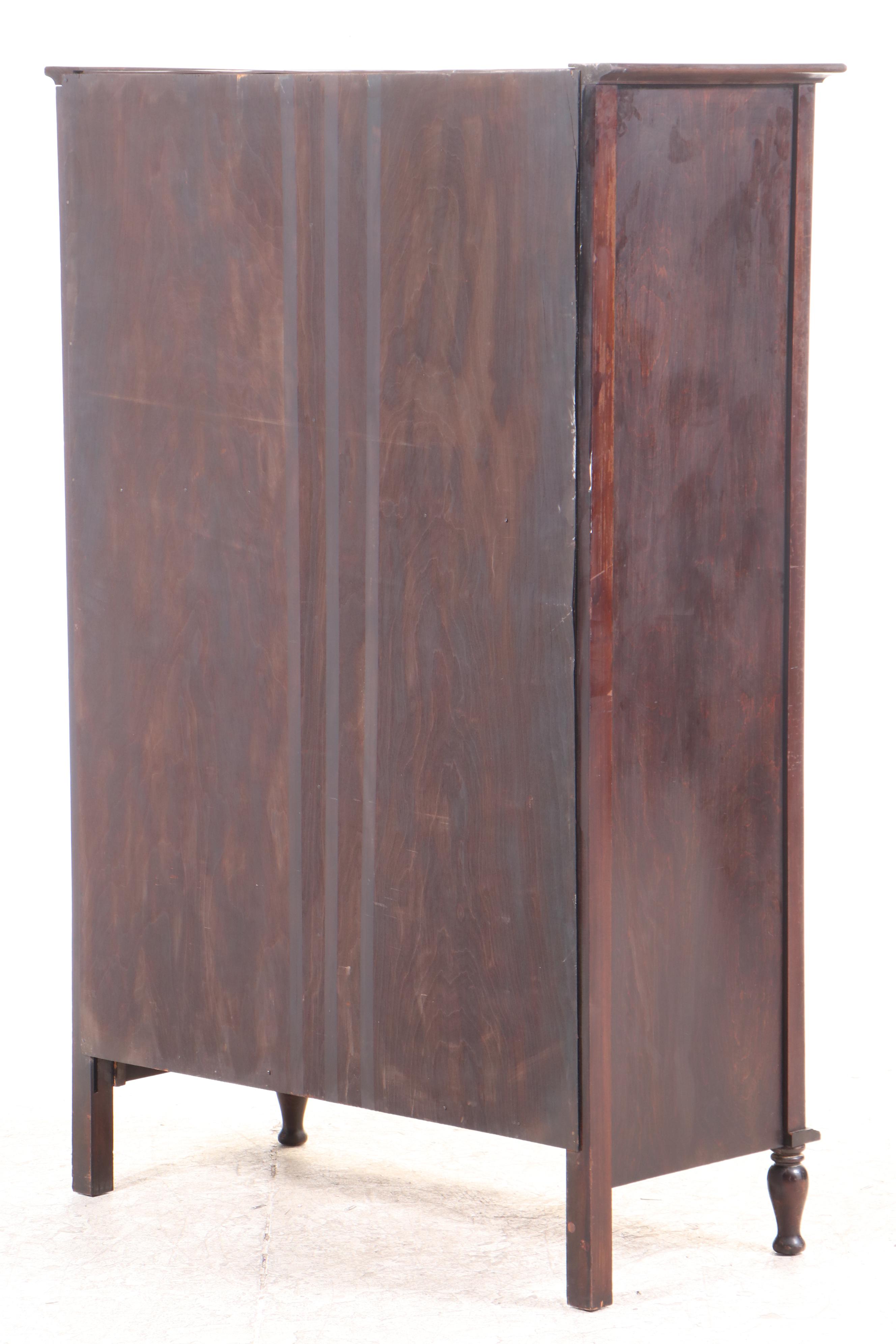 Streit Furniture, Cincinnati, OH Birch Chifferobe, 1920s