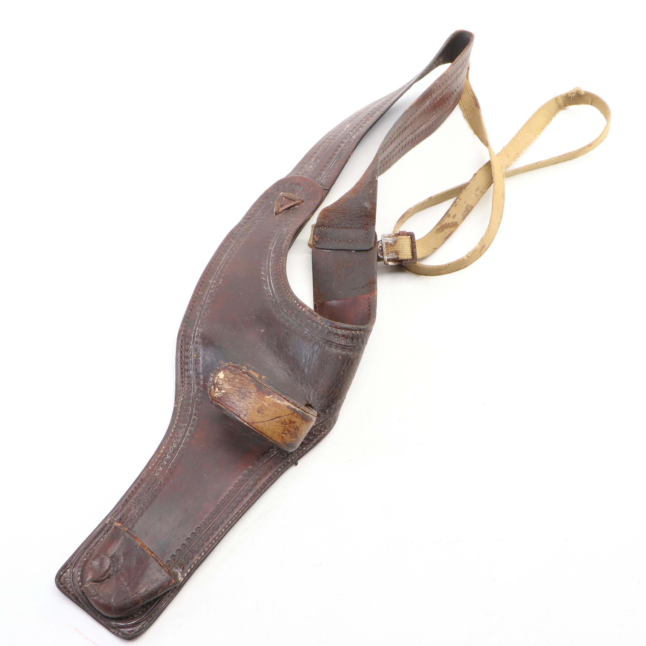 WWII Era with Other Reproduction Leather and Cotton Canvas Holsters