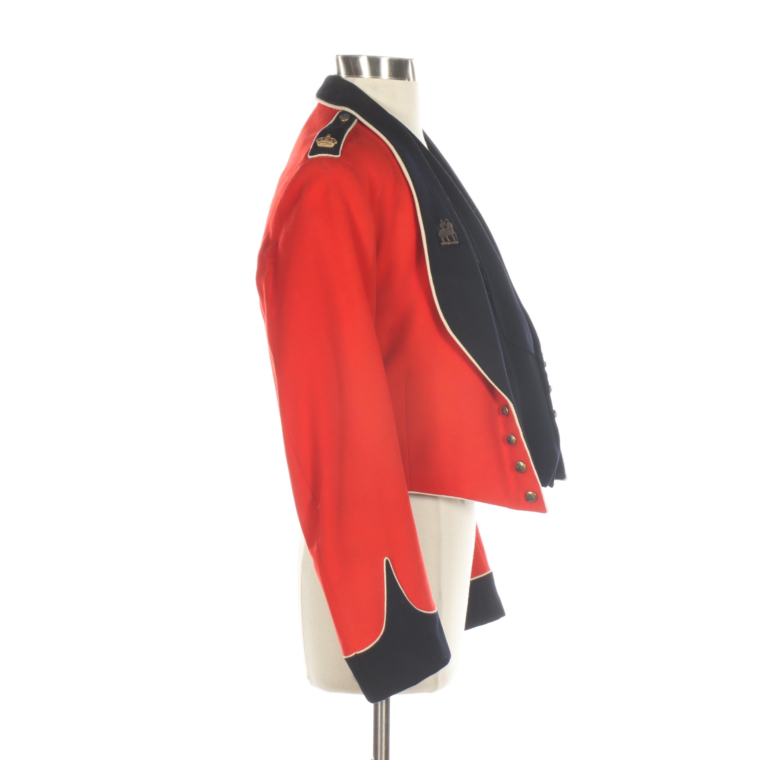 British Army Officer's Mess Dress Uniform Jacket With Vest