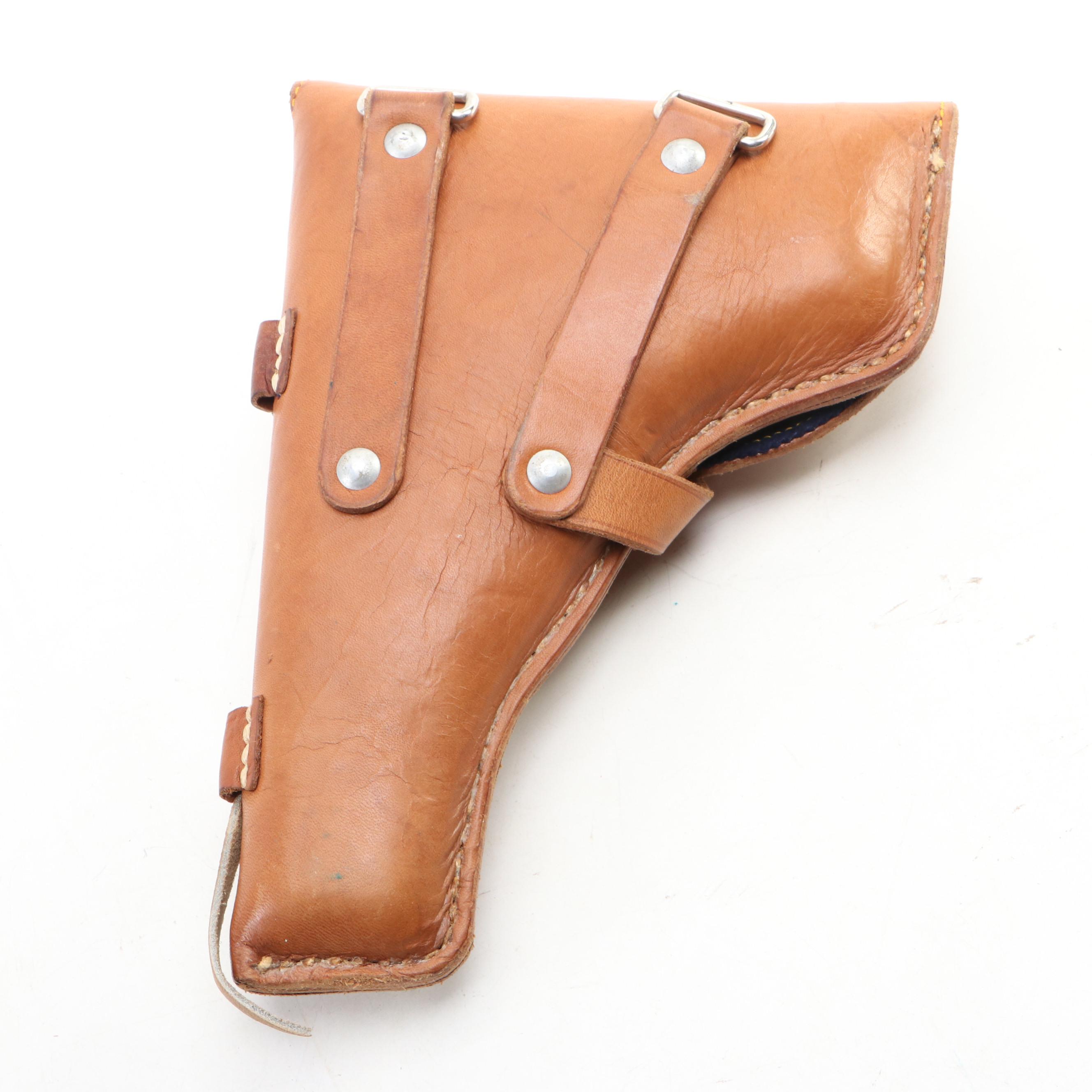 WWII Era with Other Reproduction Leather and Cotton Canvas Holsters