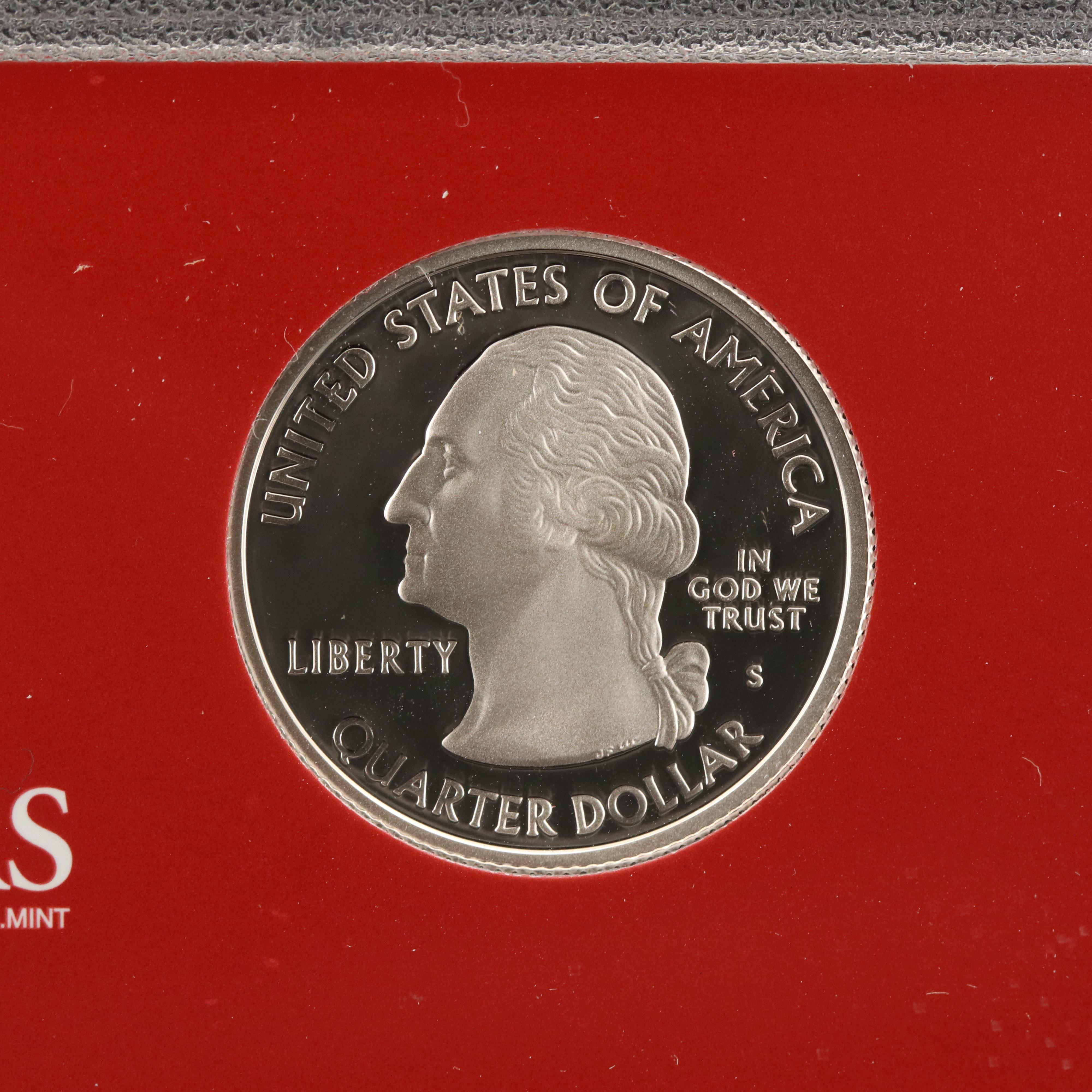 Four U.S. Mint Statehood Quarters Silver Proof Sets