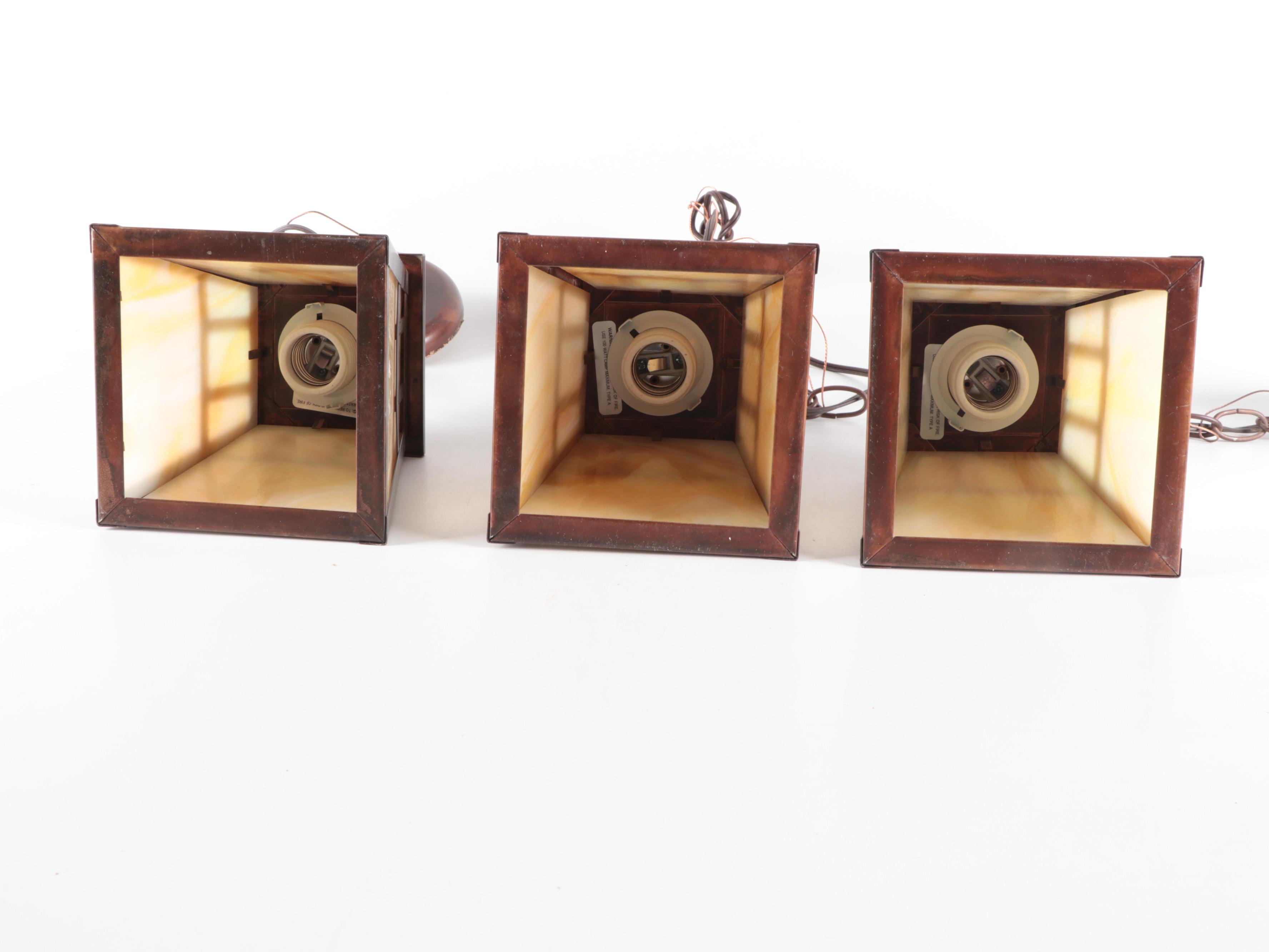 Hi-Lite Mfg. Co. Craftsman Style Pendant Lights