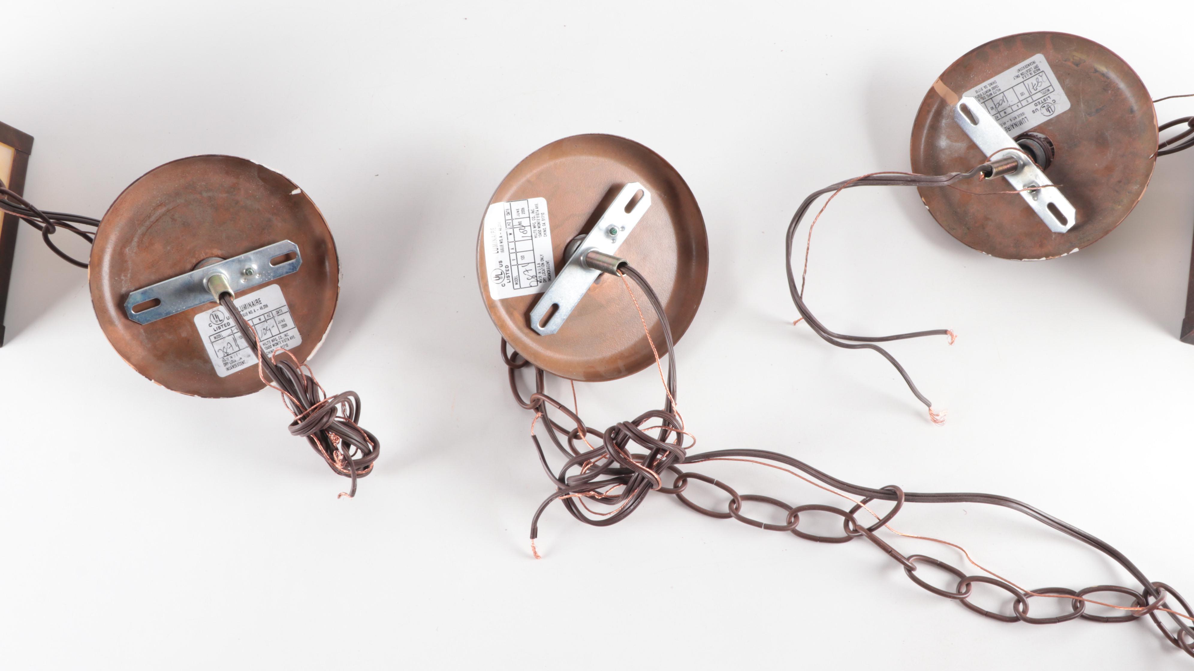 Hi-Lite Mfg. Co. Craftsman Style Pendant Lights