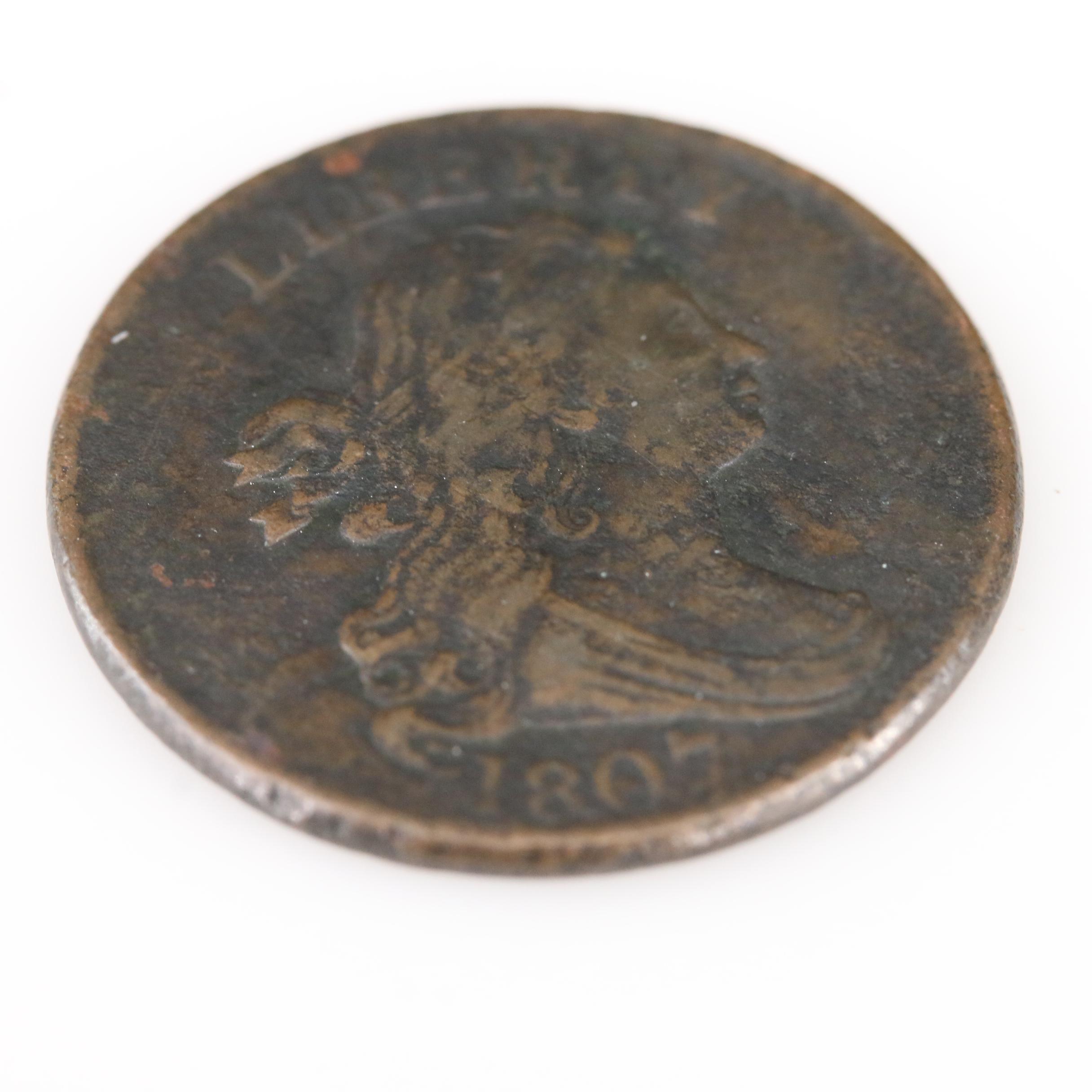 1807 Draped Bust Half Cent