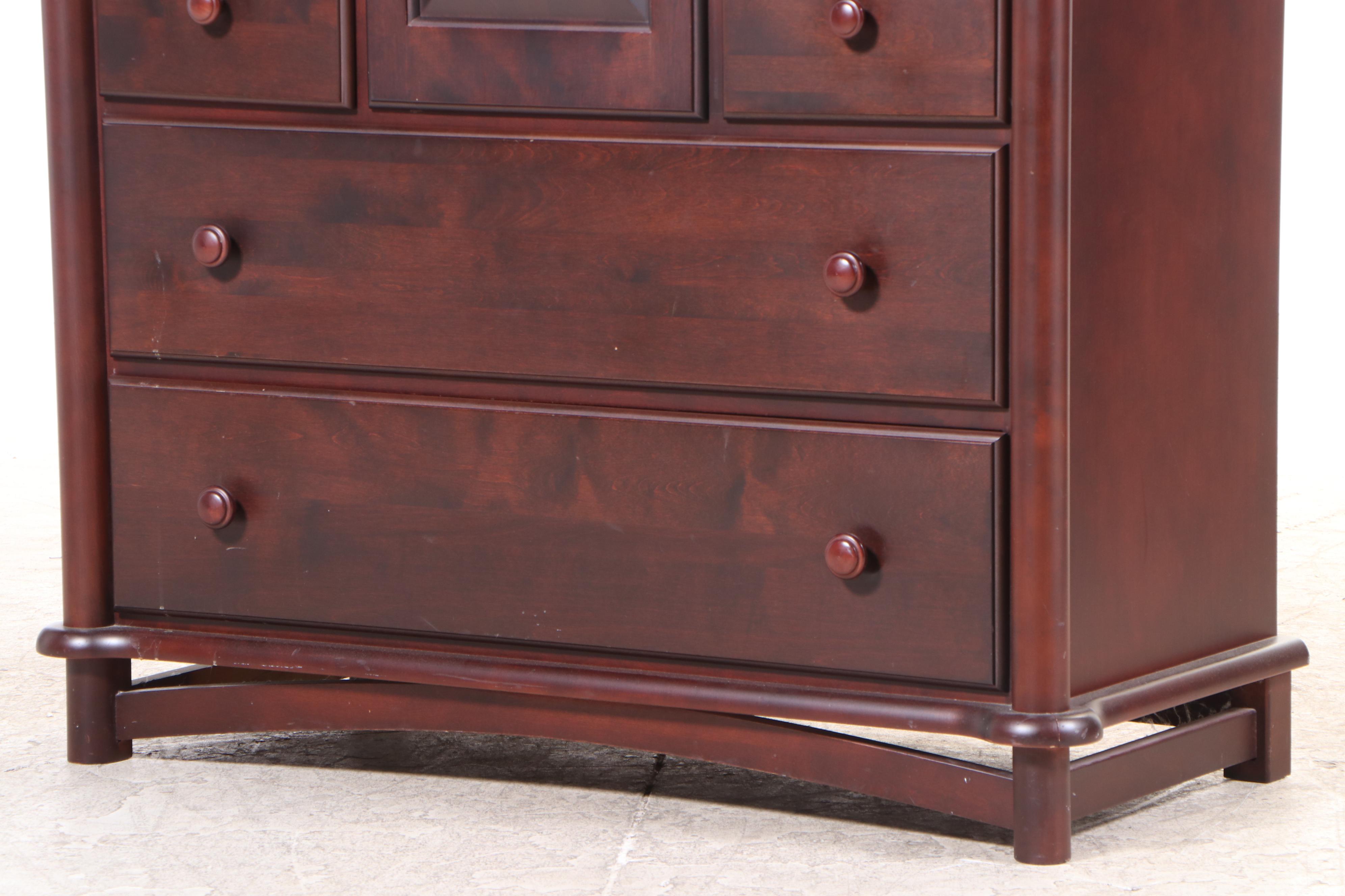Eight-Drawer Chest with Center Cabinet