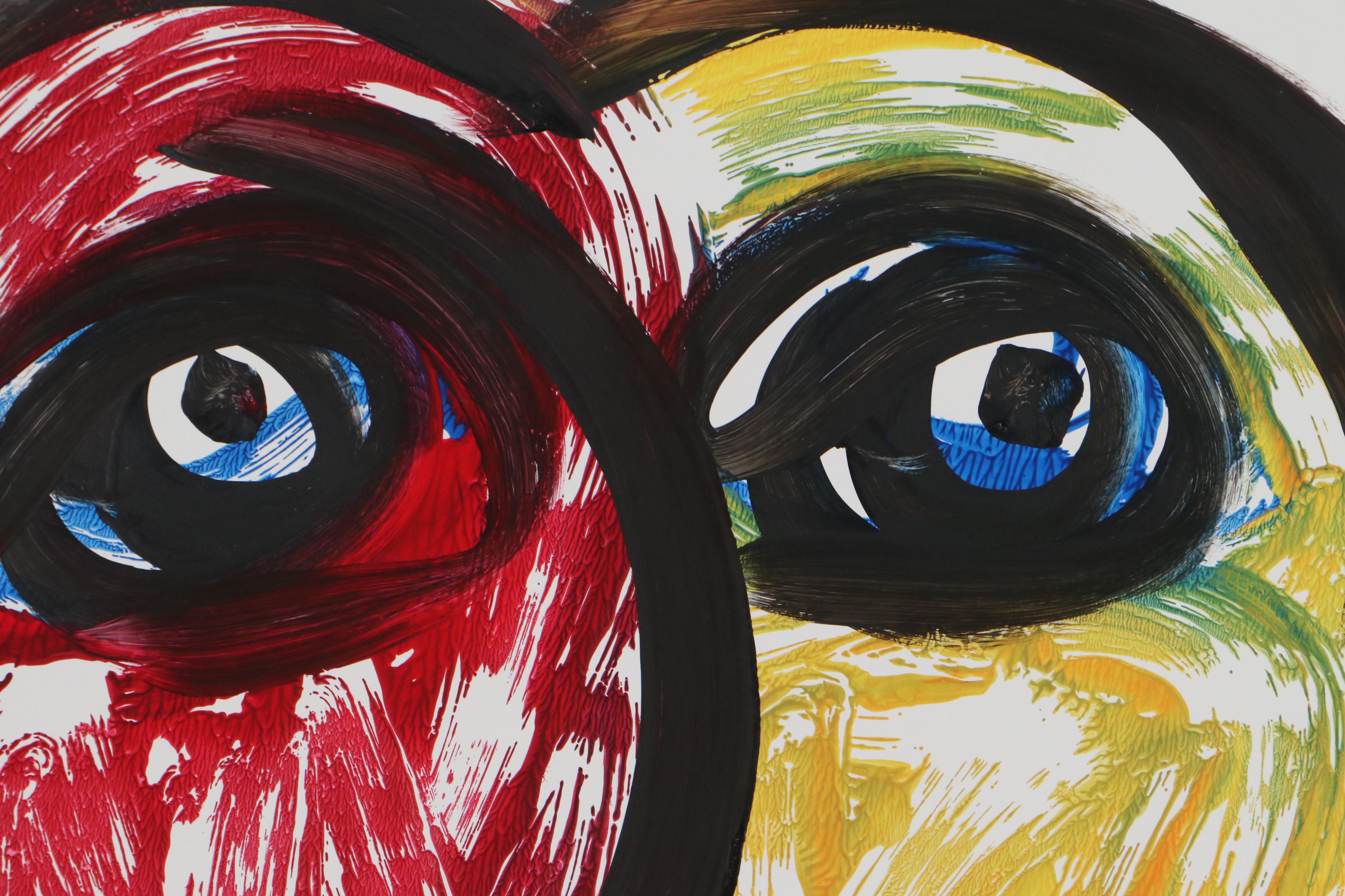 Peter Keil Abstract Acrylic Portrait