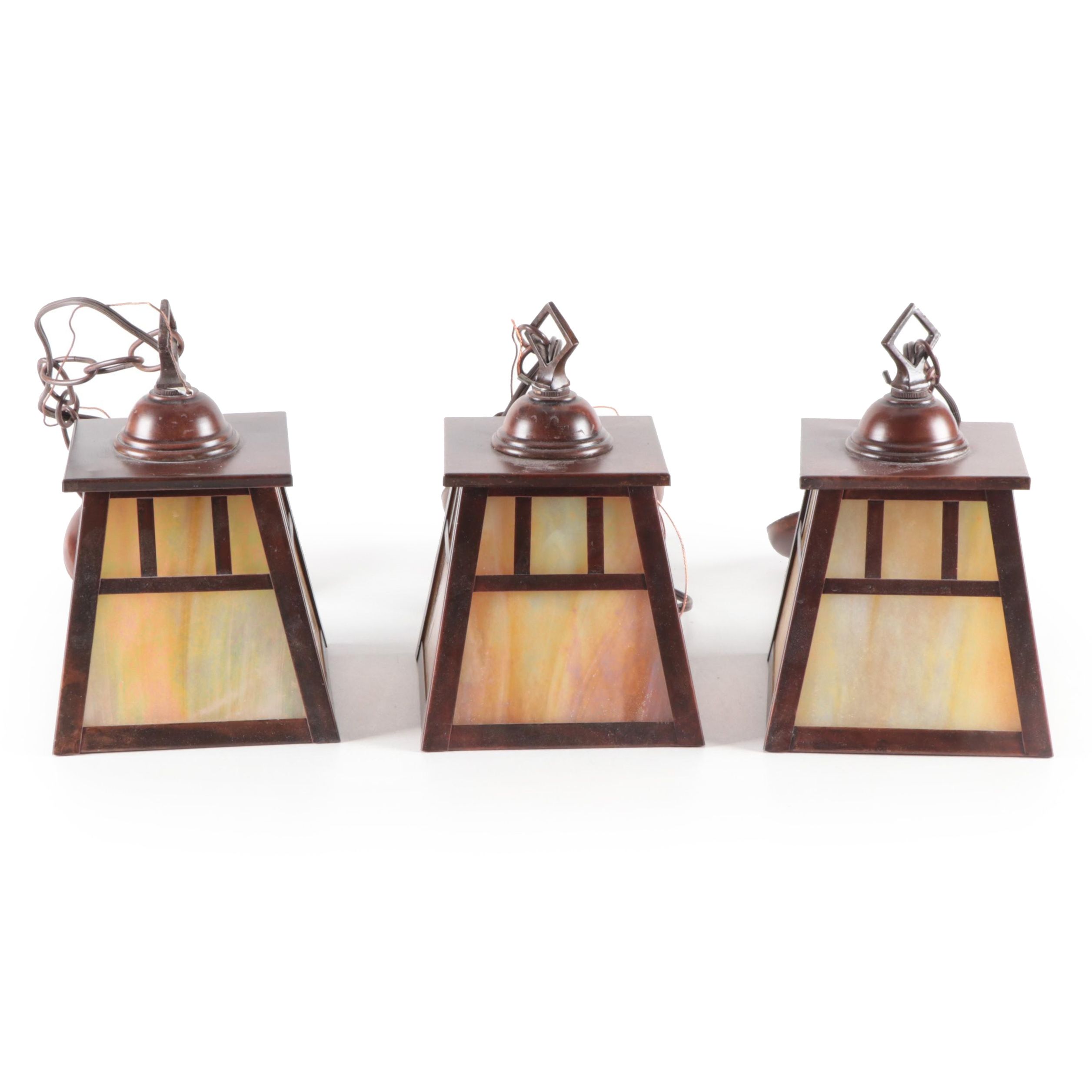 Hi-Lite Mfg. Co. Craftsman Style Pendant Lights