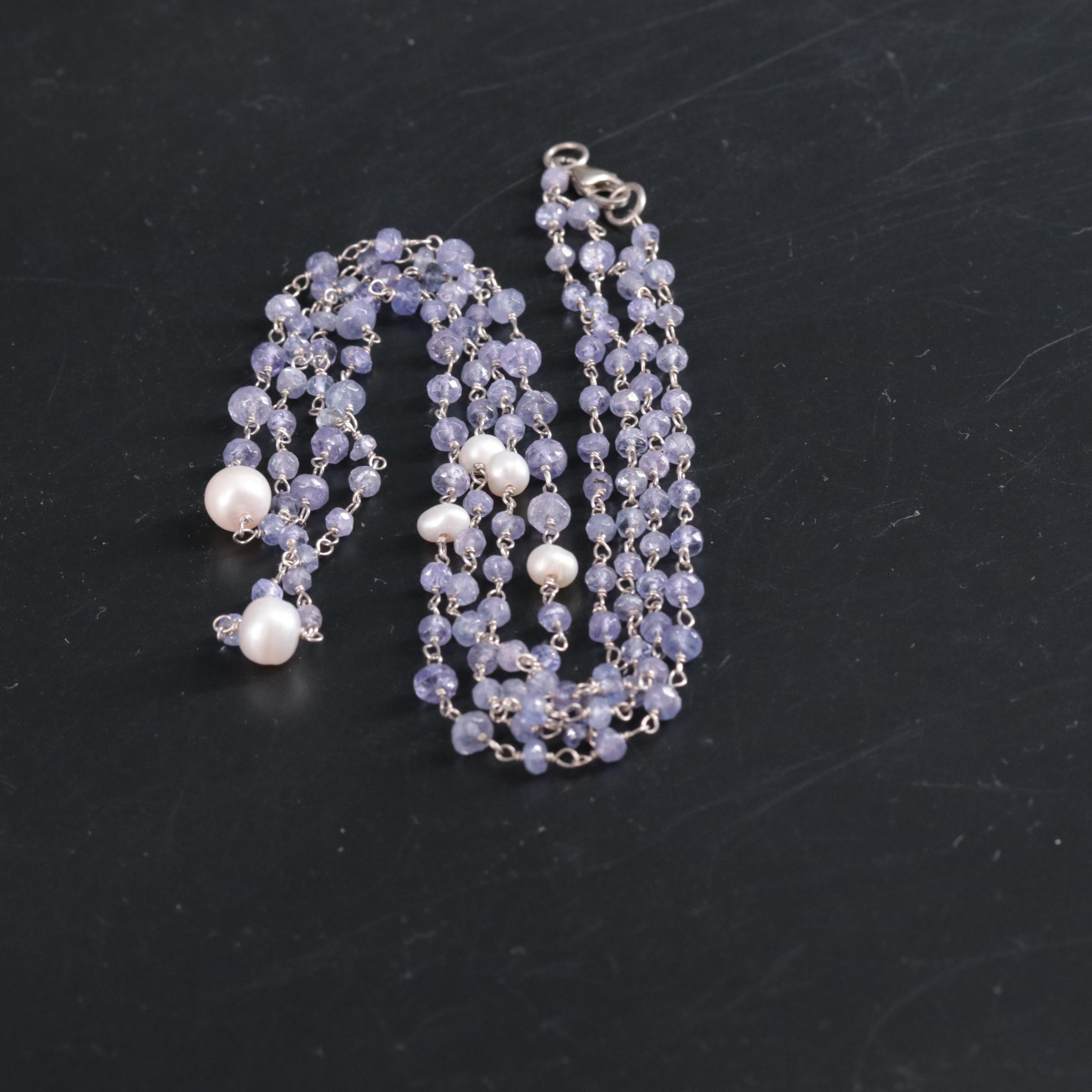 Sterling Silver Gemstone Necklace